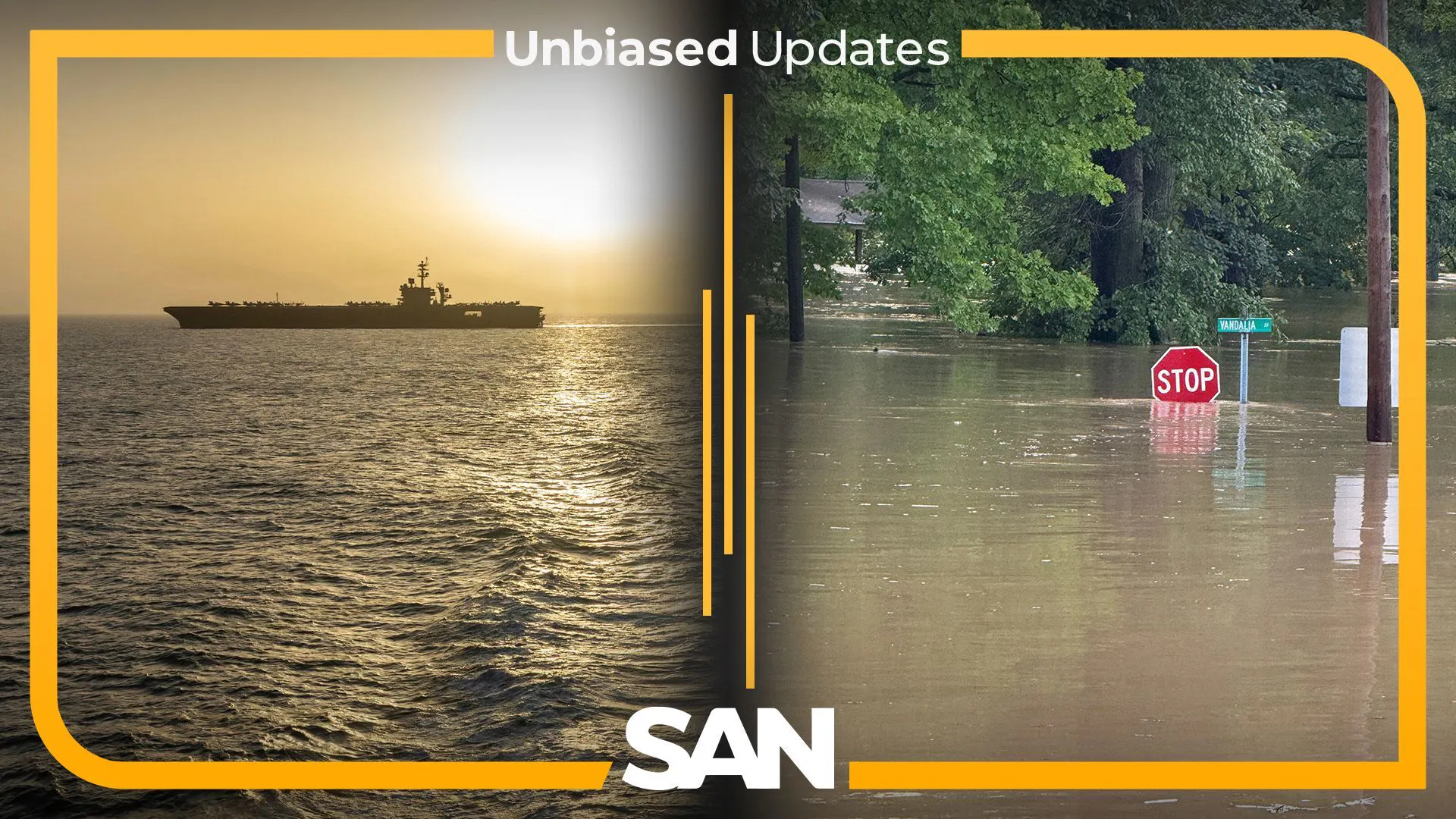 USS Lincoln crew strained by record deployment; Midwest flooding turns deadly episode artwork
