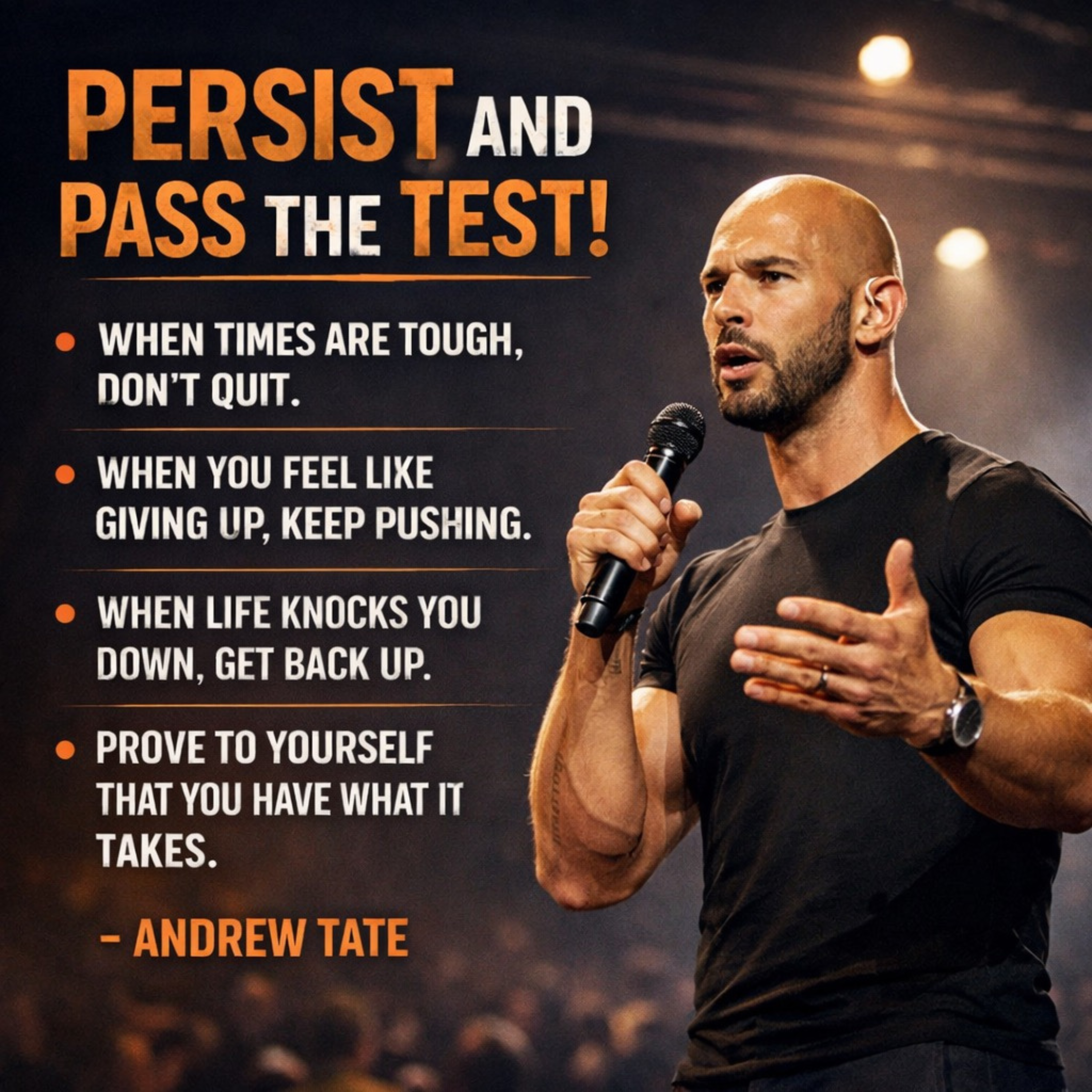 Persist and Pass the Test - Motivational Speech by Andrew Tate episode artwork