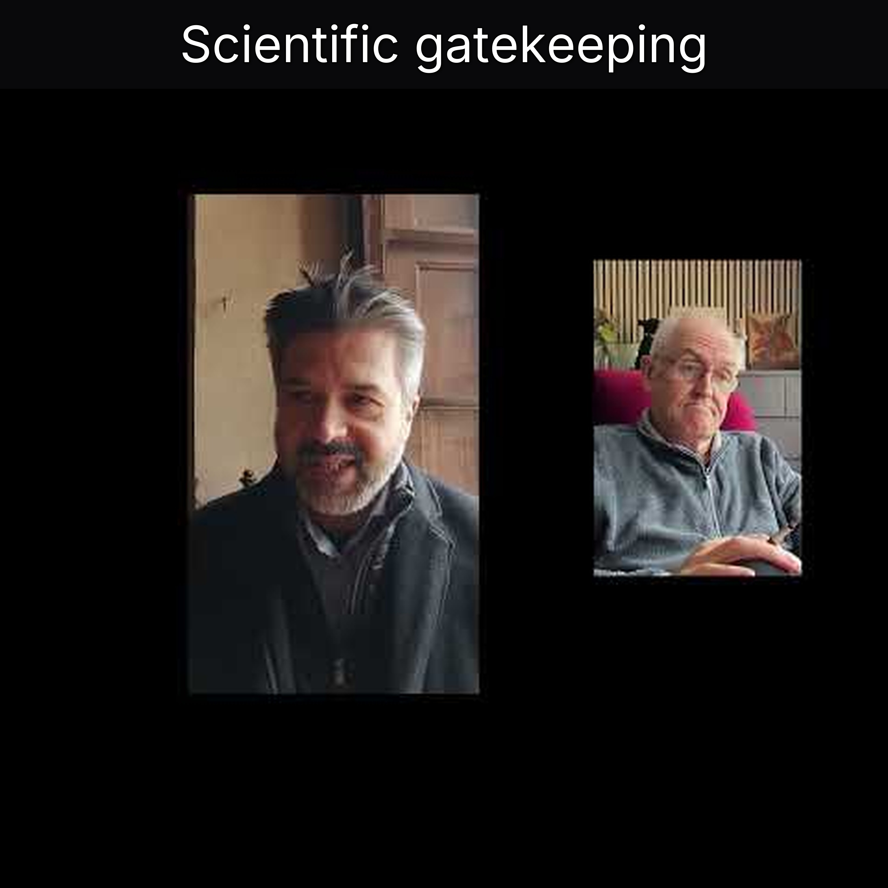 Scientific gatekeeping