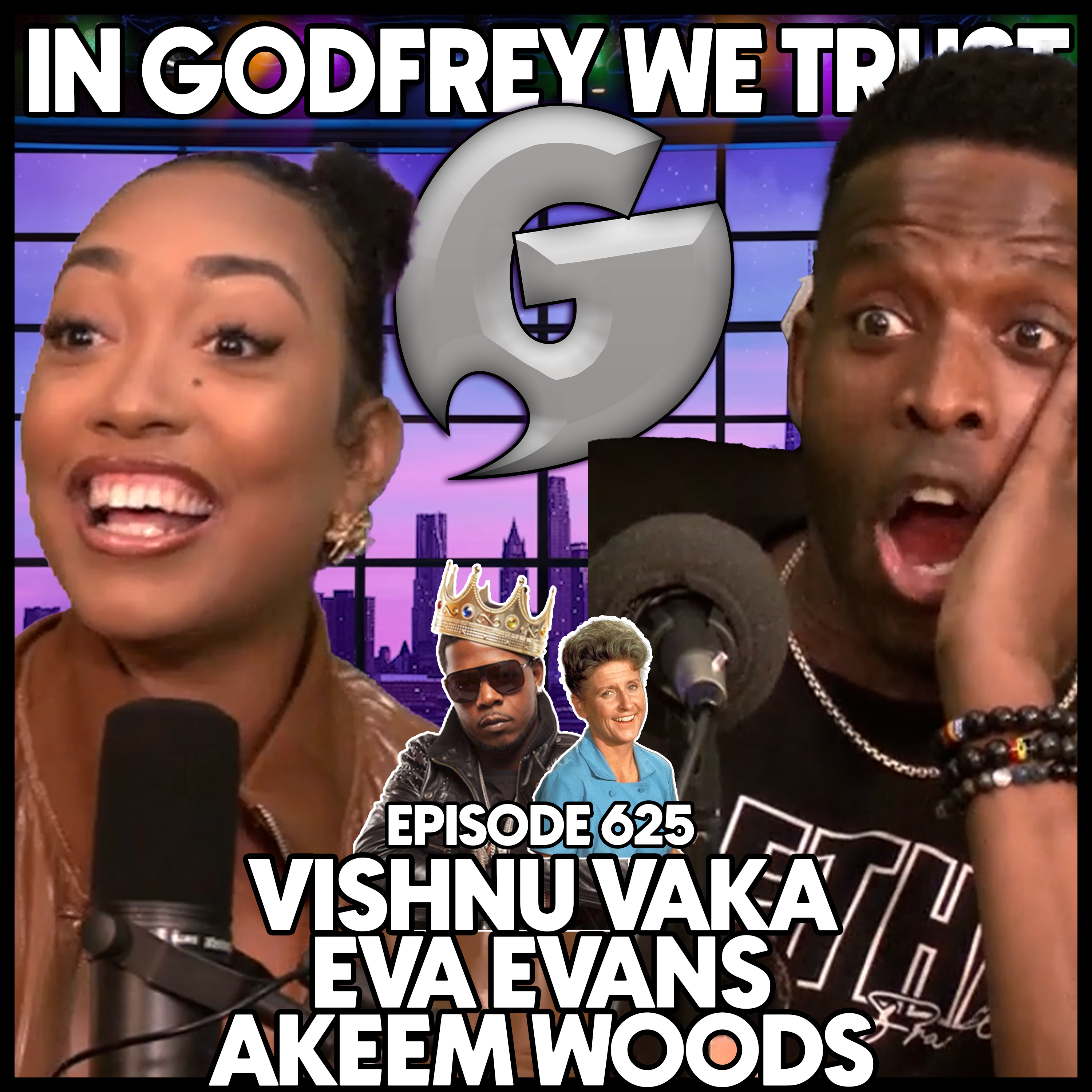 625. Alice Brady Hair l Vishnu Vaka, Eva Evans & Akeem Woods episode artwork