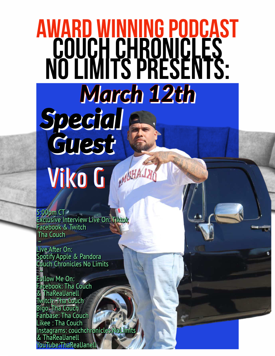 Live interview with Viko G Couch Chronicles No Limits episode artwork