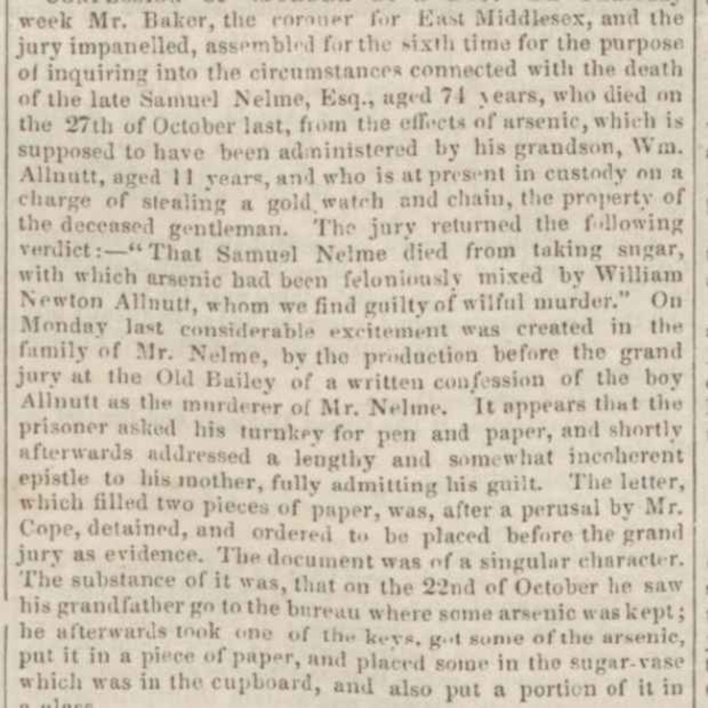 The Boy Who Poisoned His Granddad