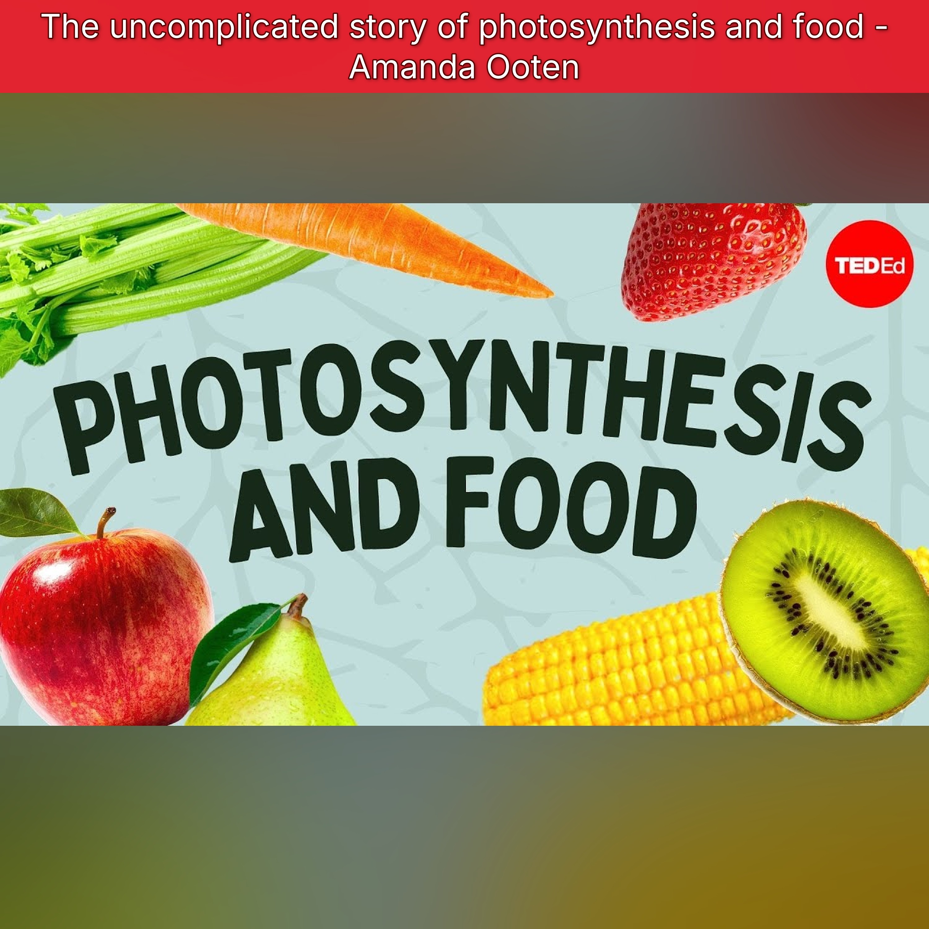 The uncomplicated story of photosynthesis and food - Amanda Ooten