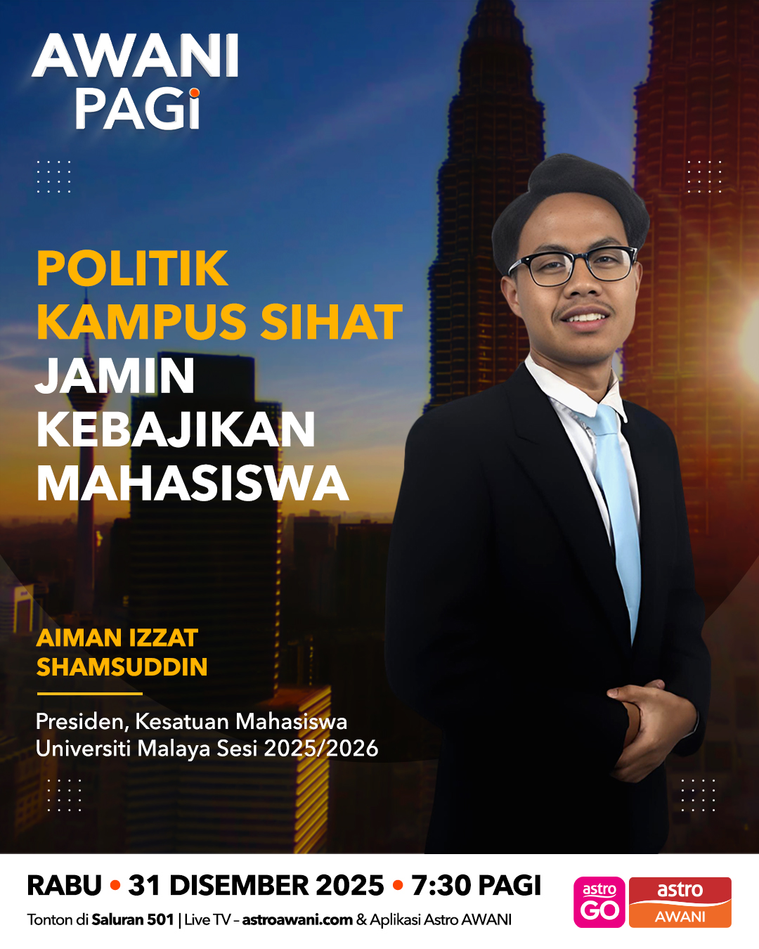 AWANI Pagi: Politik kampus sihat jamin kebajikan mahasiswa