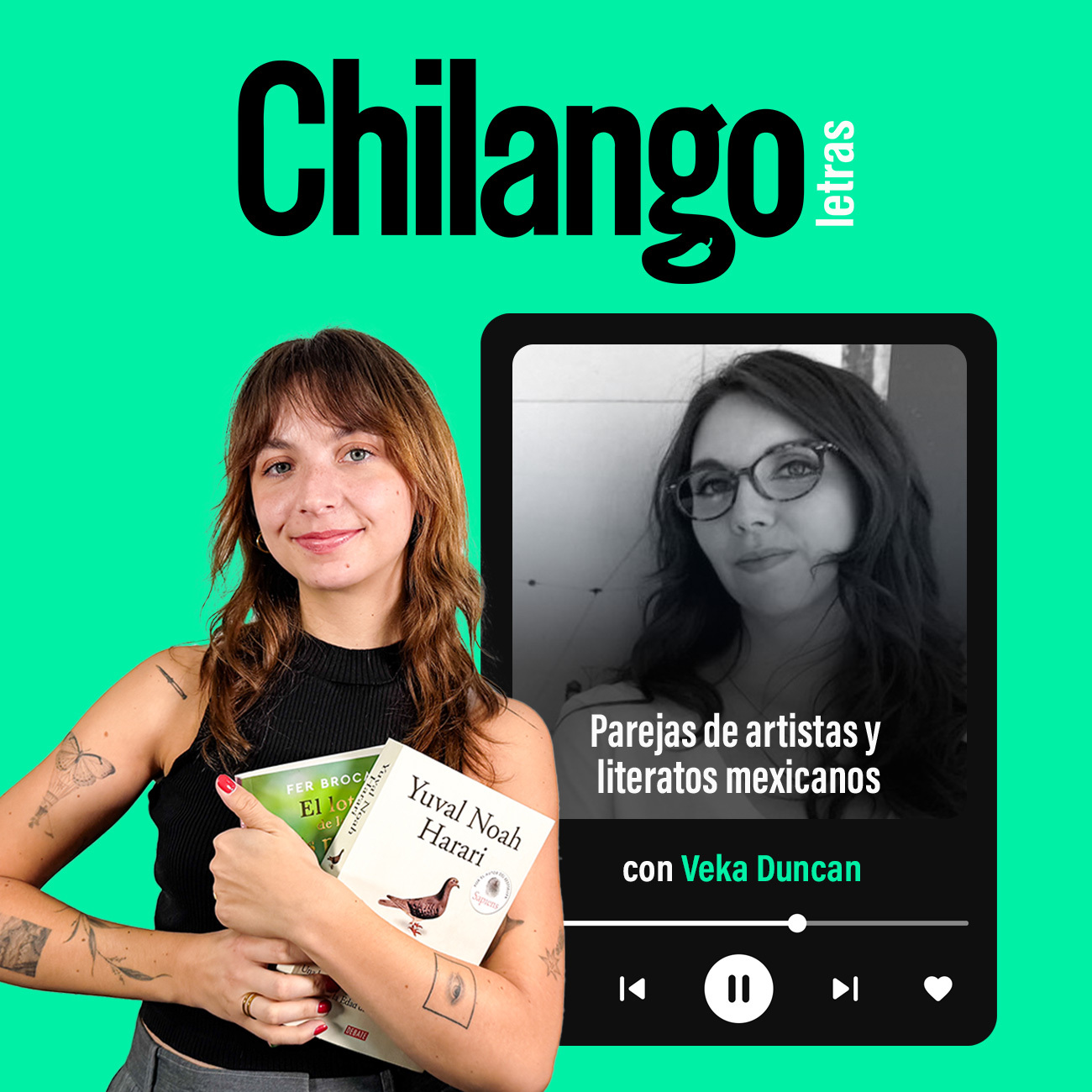 Parejas de literatos y artistas mexicanos con Veka Duncan episode artwork