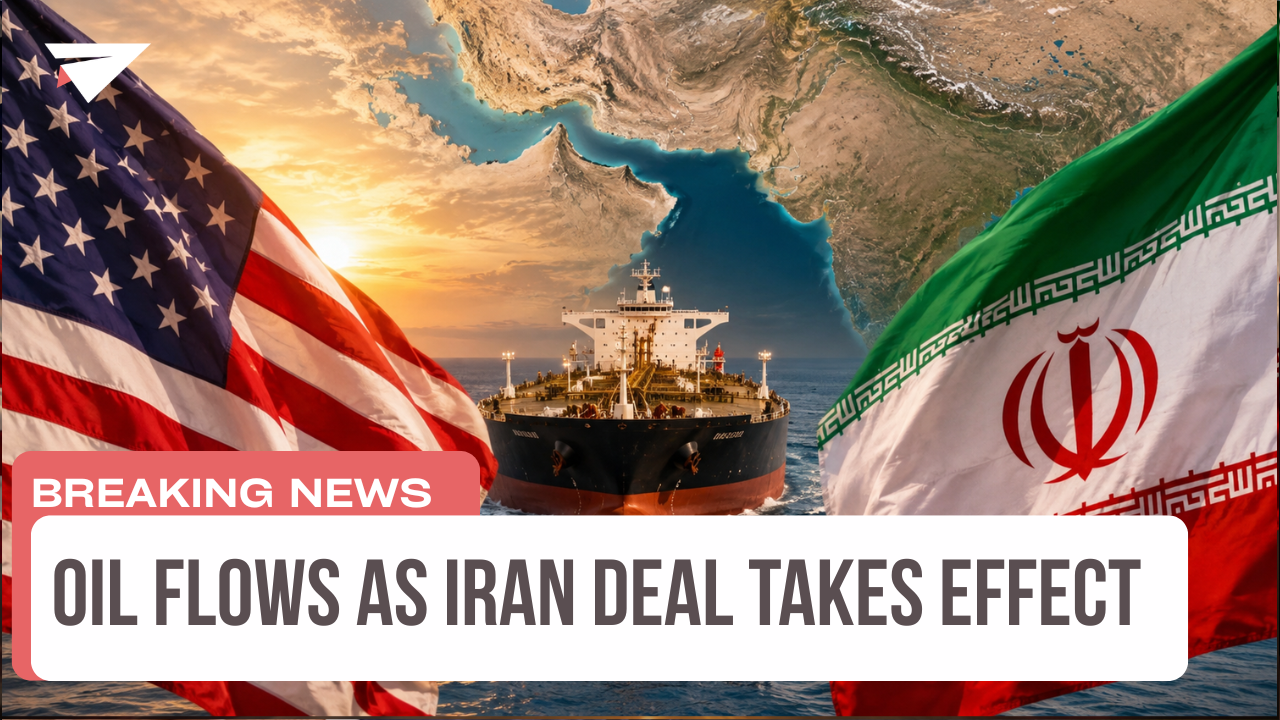 Oil Flows as Iran Deal Takes Effect, Breaking News
