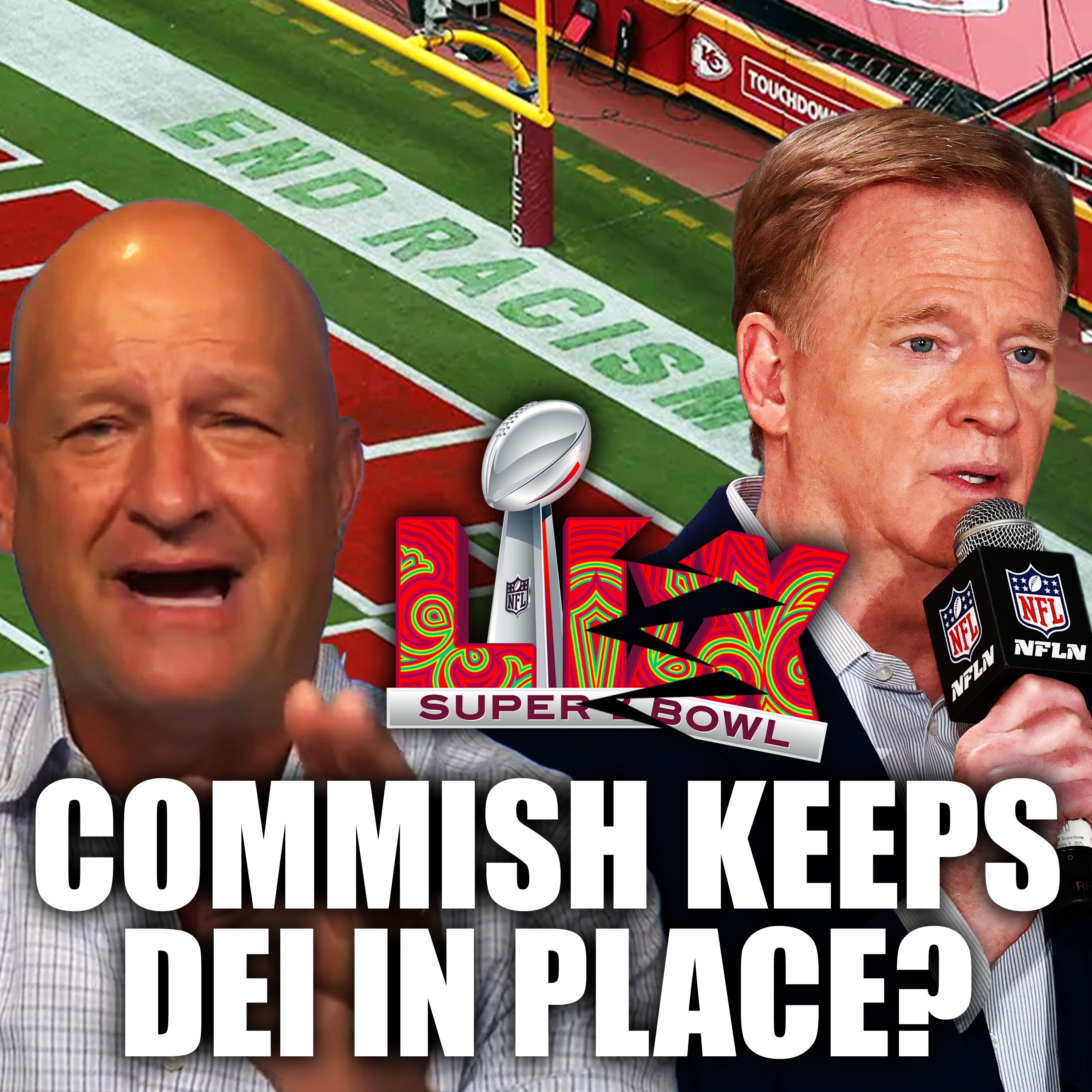 NFL Leader Roger Goodell REFUSES to Back Down from DEI Initiatives + Charlie Batch, Shawne Merriman & Charlie Batch | episode artwork