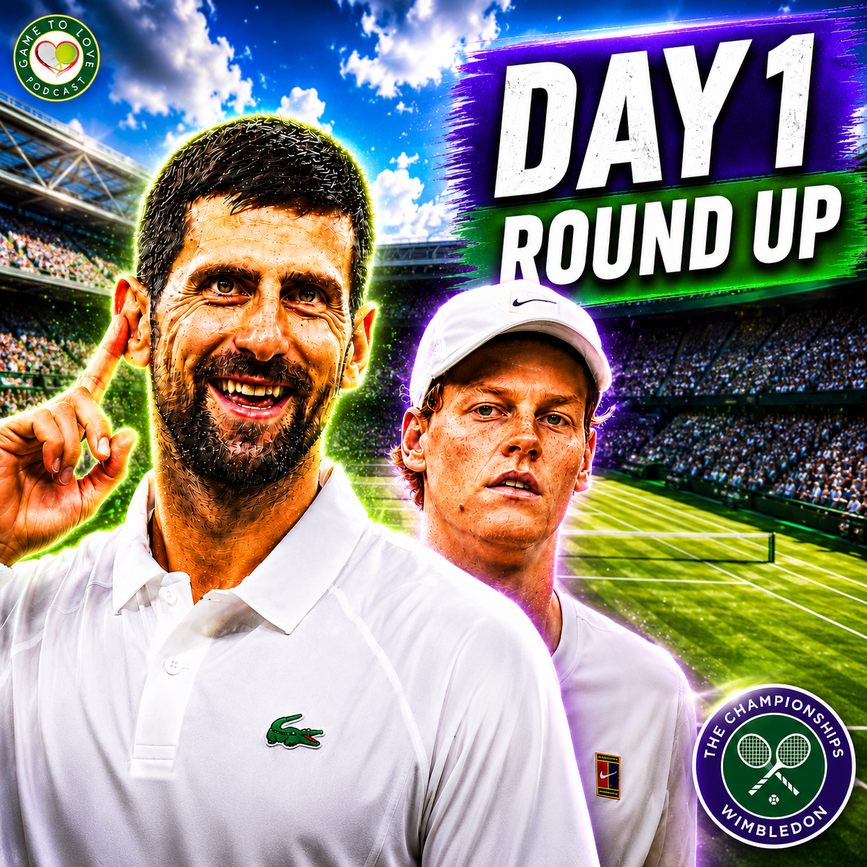 Sinner SURVIVES Scare! Djokovic TESTED! Wimbledon 2026 Day 1 | GTL Tennis Podcast episode artwork