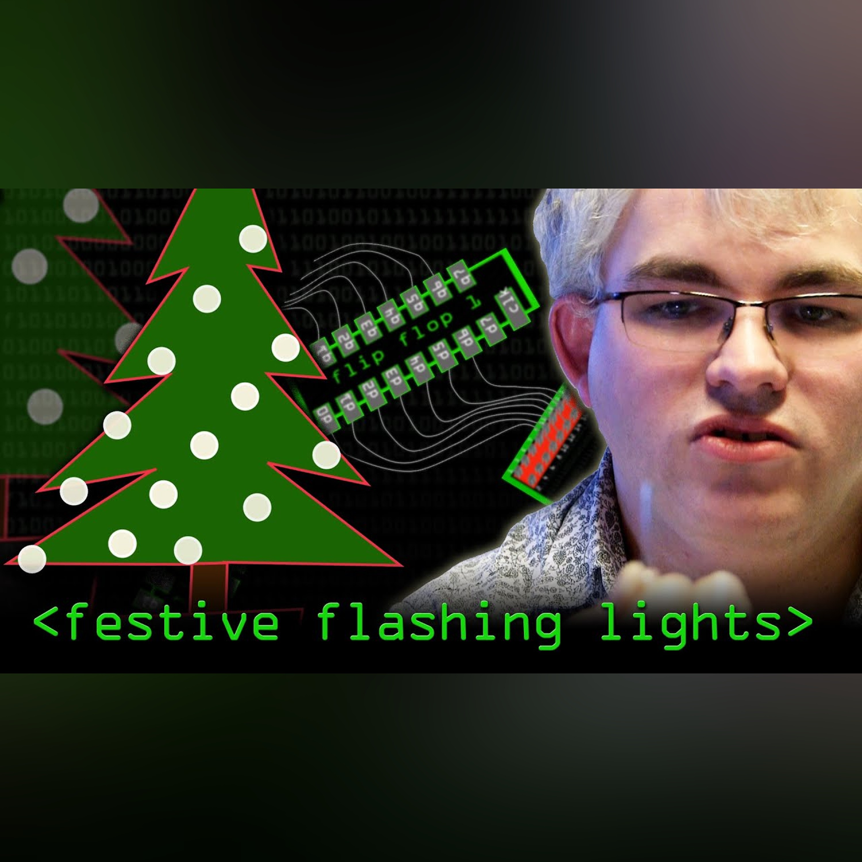 Festive Flashing Lights - Computerphile episode artwork
