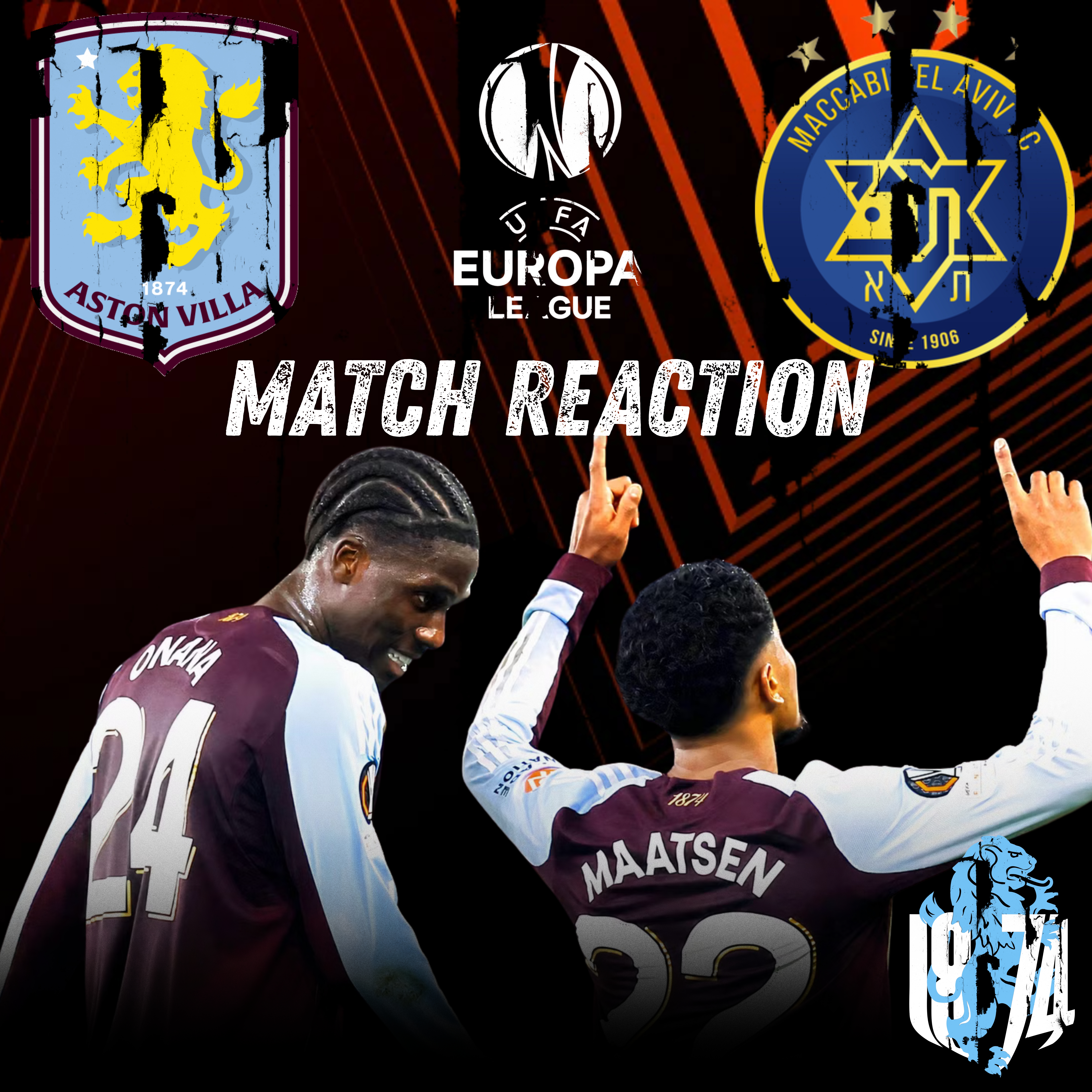 Aston Villa 2 v Maccabi Tel Aviv 0- Villa go Dutch, as Maatsen and Malen secure VICTORY!