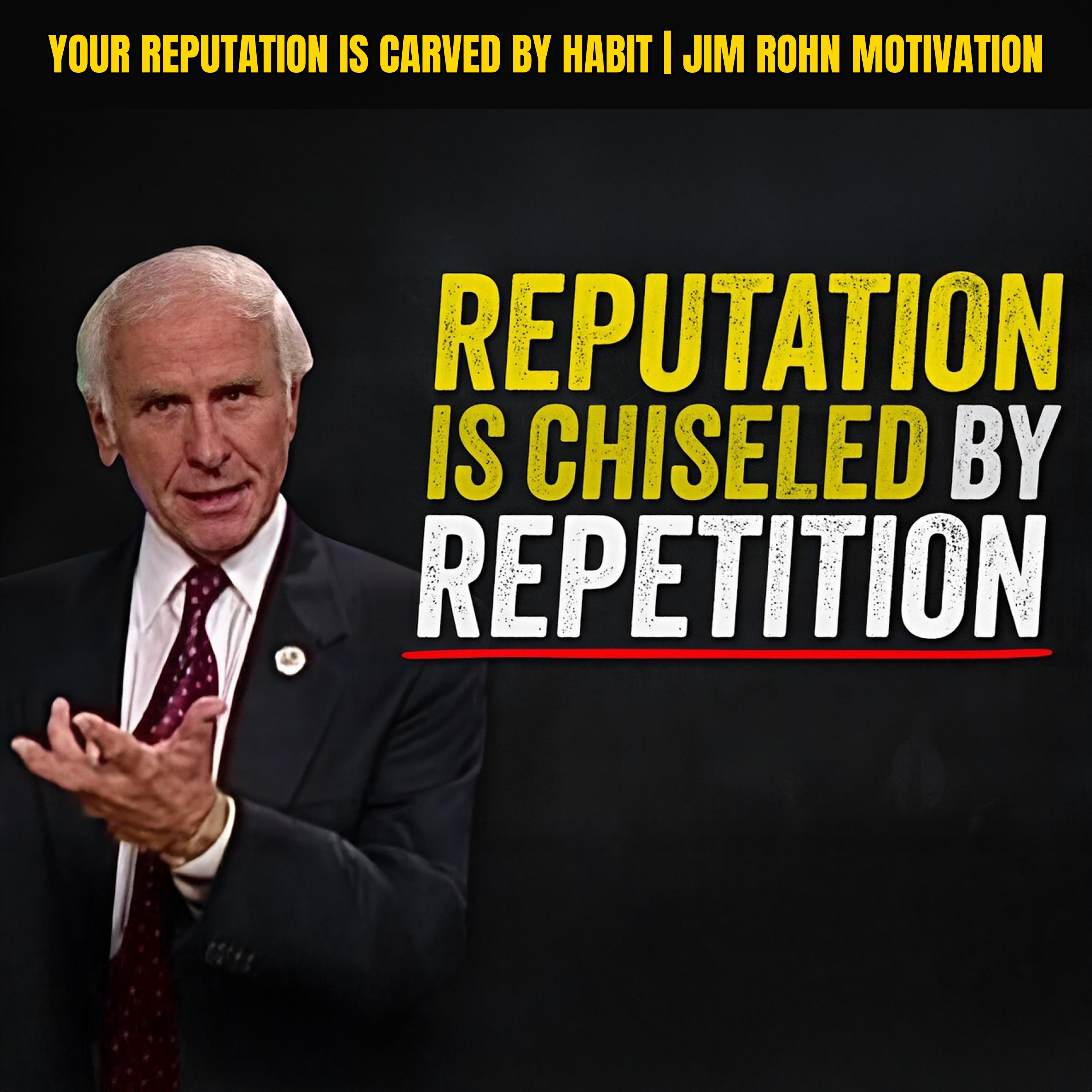 Your Reputation is Carved by Habit | Jim Rohn Motivation