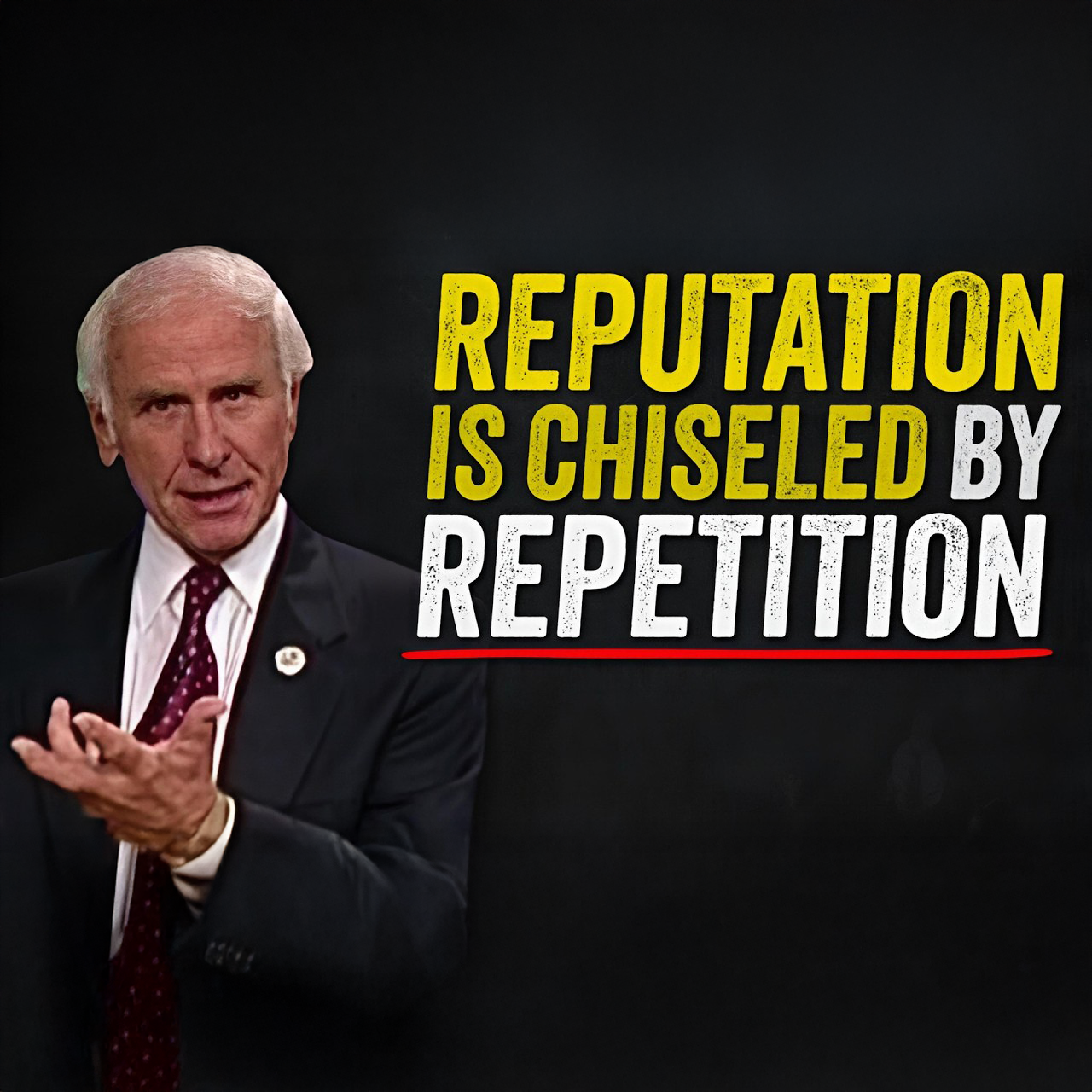 Your Reputation is Chiseled by Repetition | Jim Rohn Motivation
