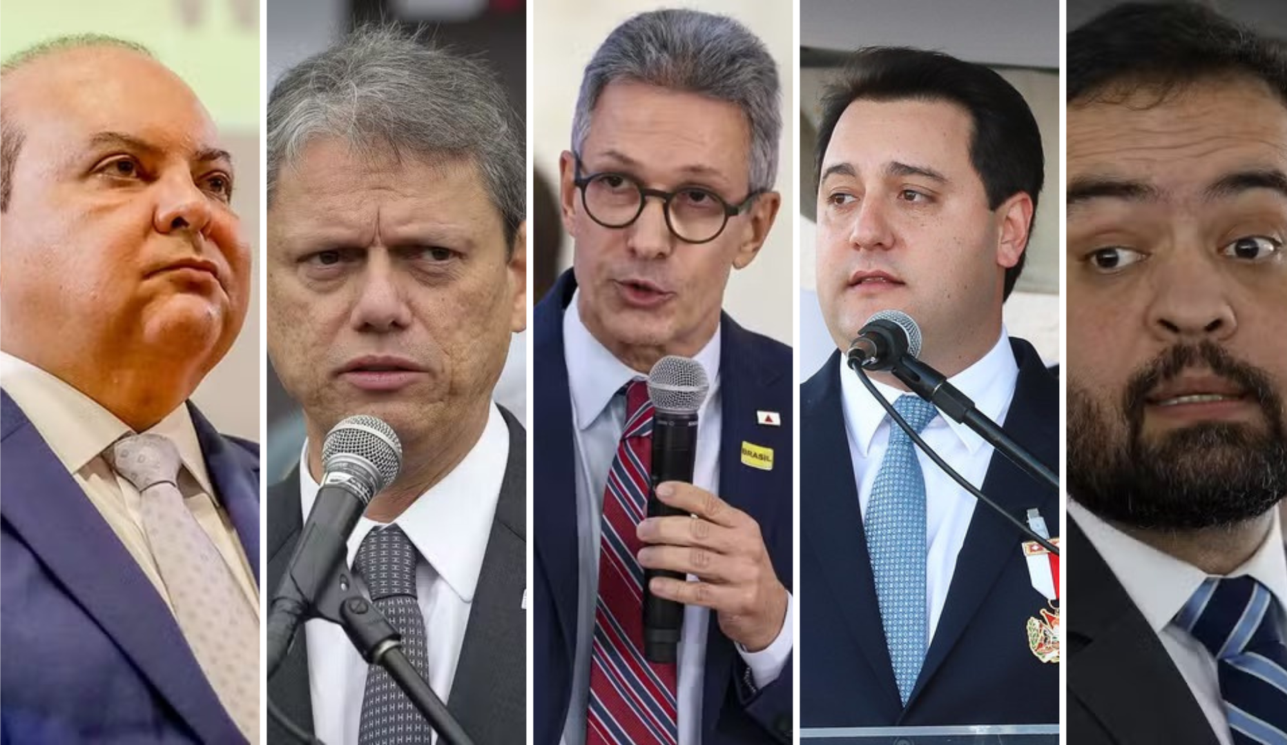 Pesquisa mostra Caiado e Ratinho Júnior com maior aprovação entre governadores