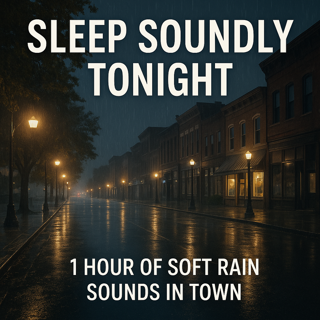 Sleep Soundly Tonight: 1 Hours of Soft Rain Sounds in Town