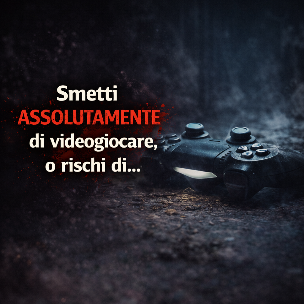Smetti ASSOLUTAMENTE di videogiocare, o rischi di... - Creepypasta episode artwork