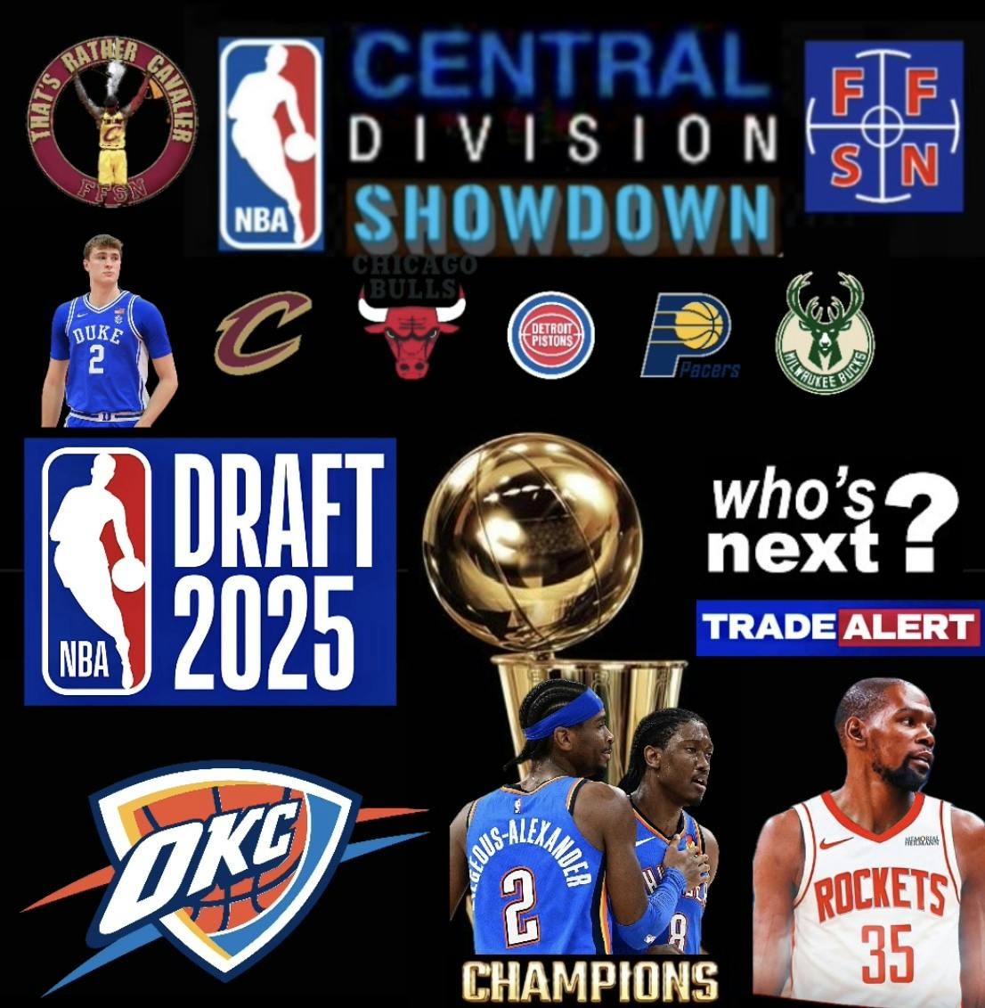 Central Division Showdown: NBA Champs Thunder Strikes Pacers | KD Trade | NBA Draft