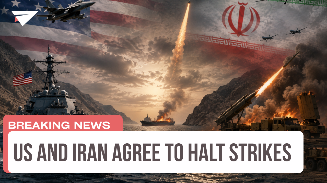 US and Iran Agree to Halt Strikes, Breaking News episode artwork
