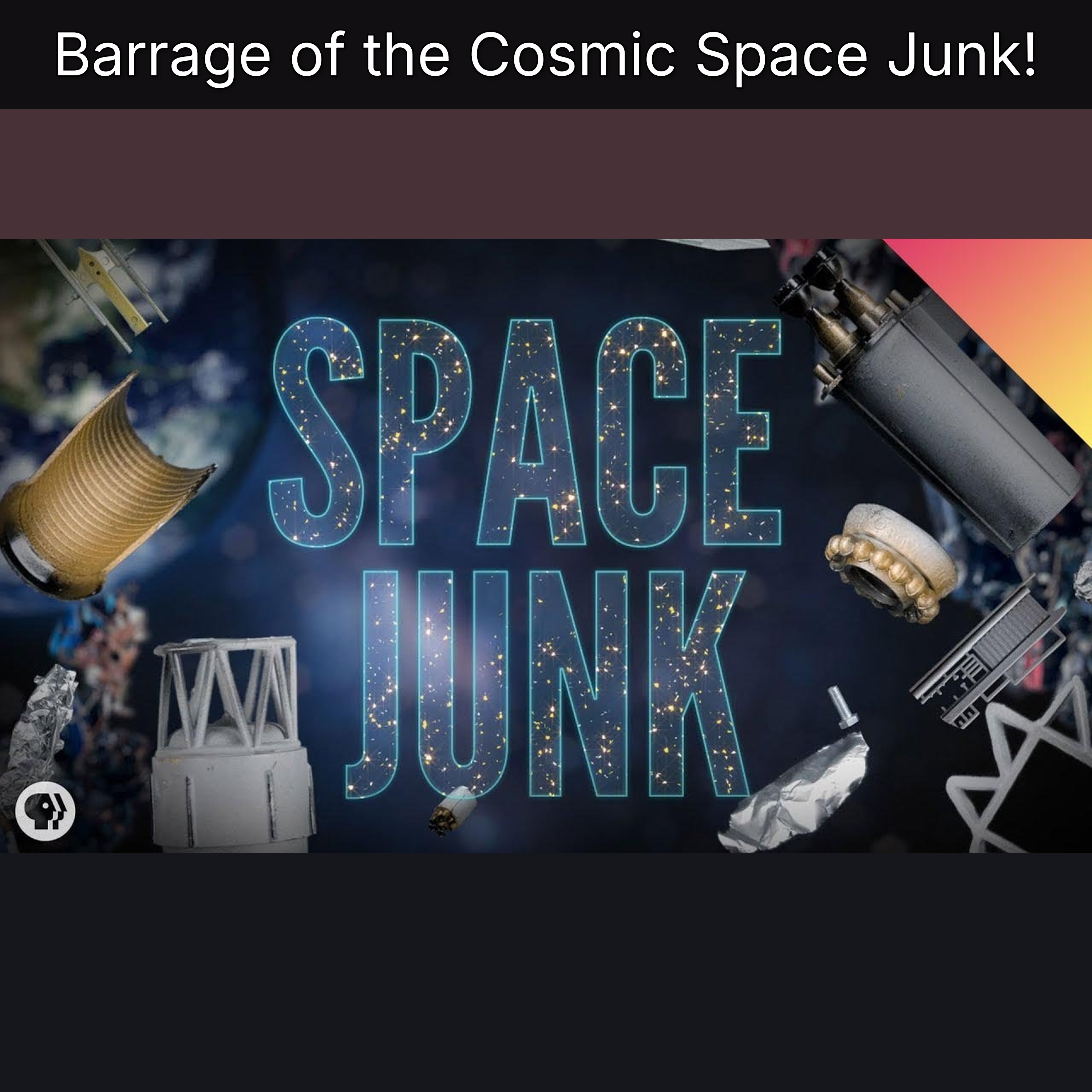 Barrage of the Cosmic Space Junk! episode artwork
