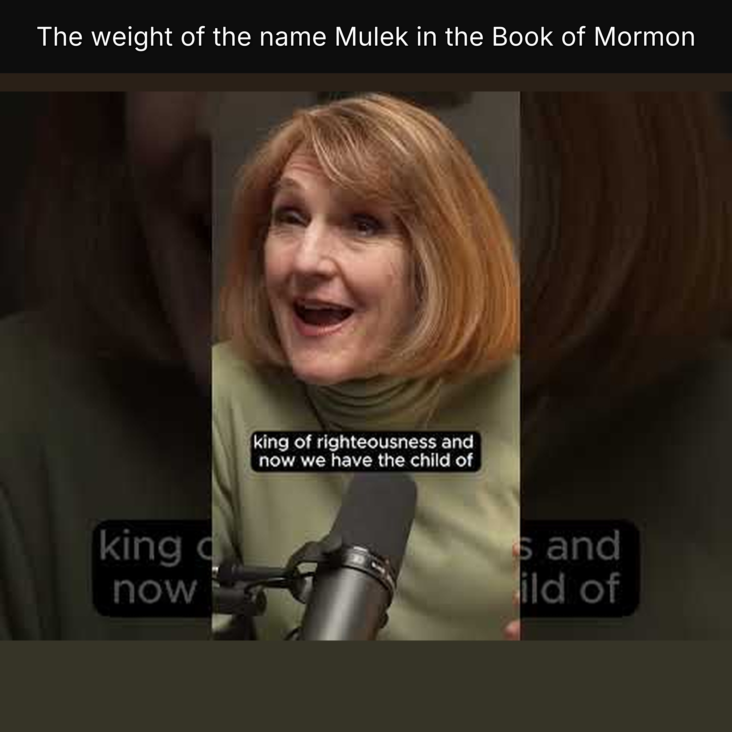 The weight of the name Mulek in the Book of Mormon