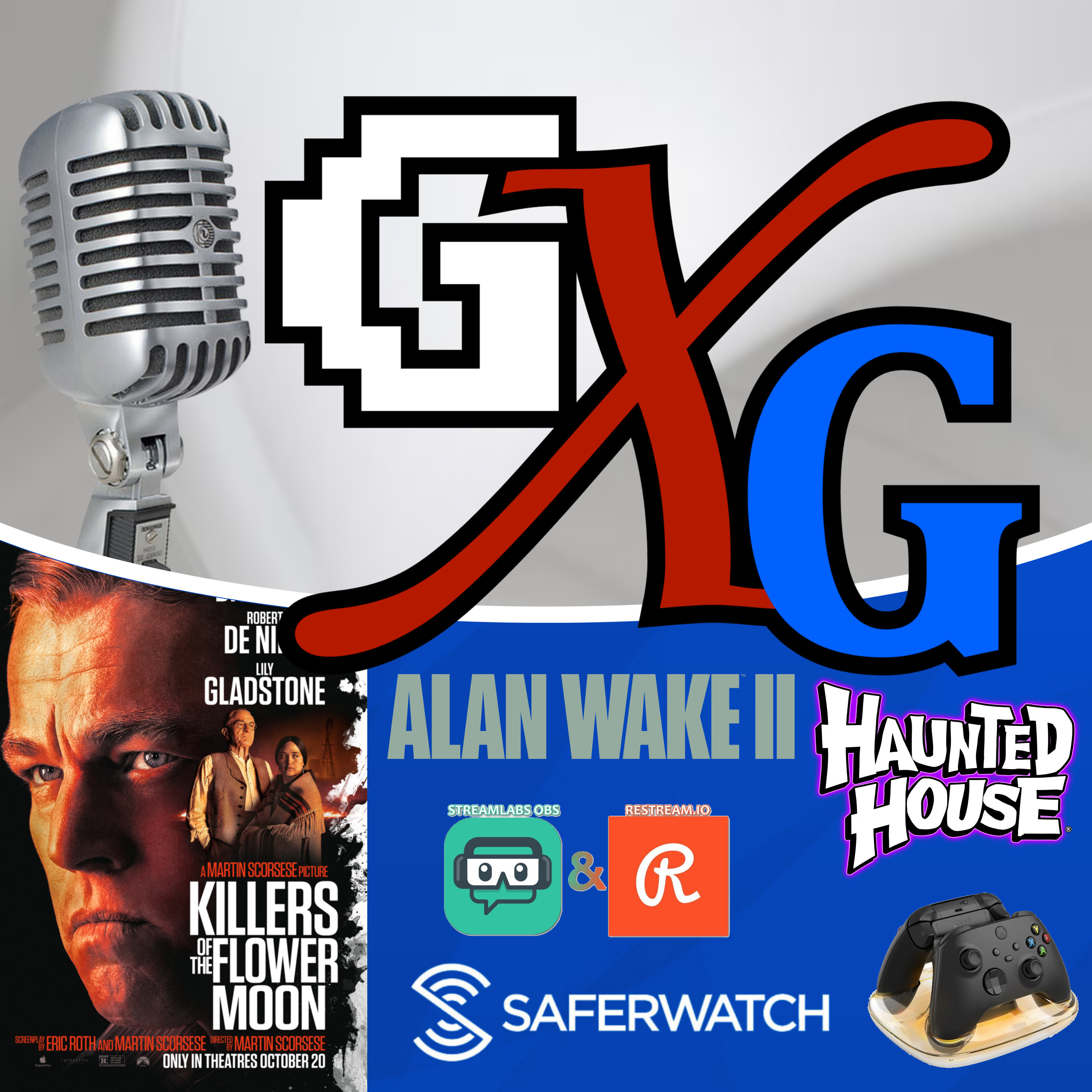Killers of the Flower Moon, Saferwatch, & Alan Wake II episode artwork