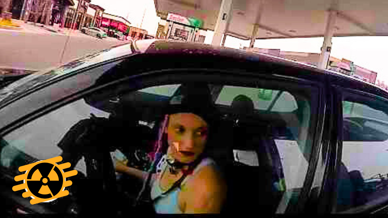 BODY CAM: Texas woman caught using drugs at Utah gas station, rams police while trying to escape episode artwork