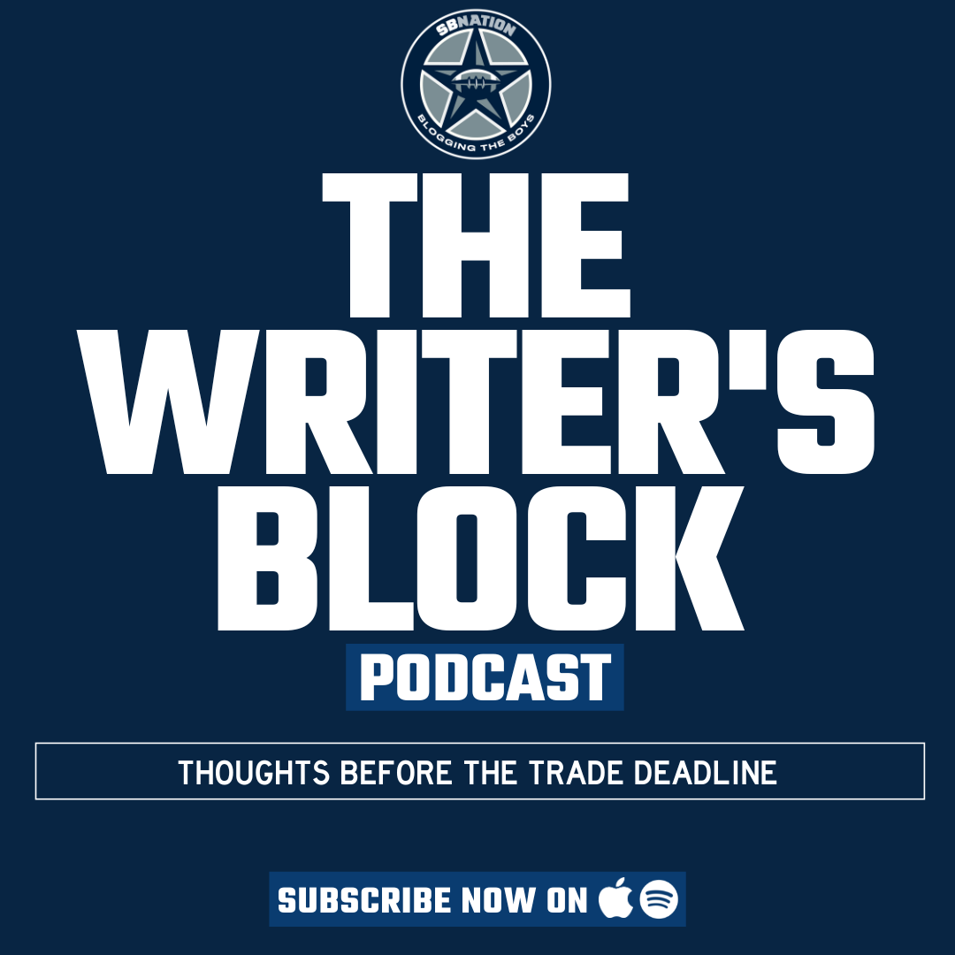 The Writer's Block: Thoughts before the trade deadline