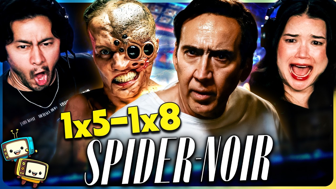 SPIDER-NOIR 1x5, 1x6, 1 x7 & 1x8 Reaction! | In Color & Black & White! | Marvel w/ Jaby Koay episode artwork