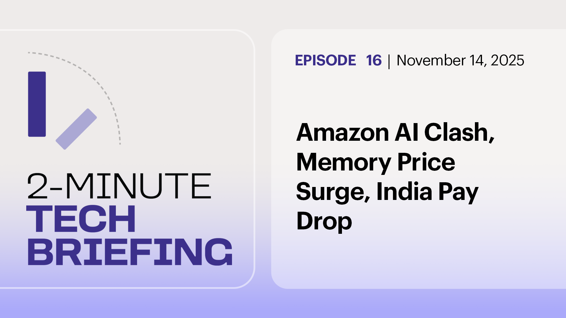 Ep. 16: Amazon AI Clash, Memory Price Surge, India Pay Drop