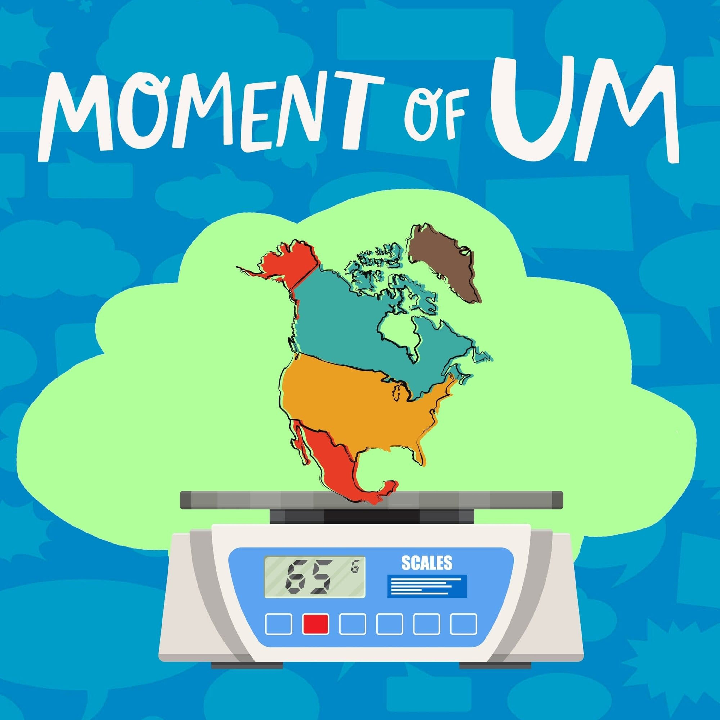 How heavy is North America?