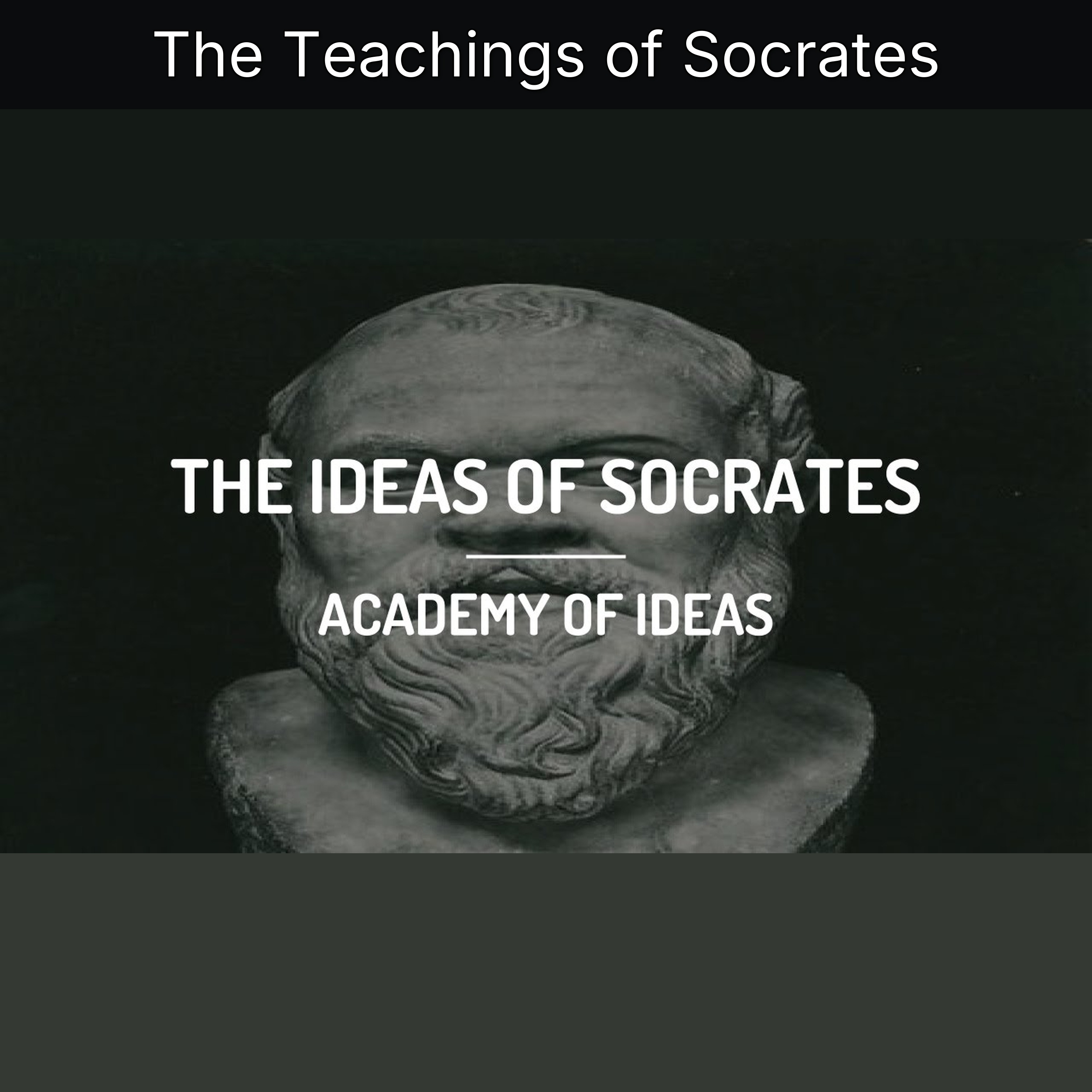 The Teachings of Socrates episode artwork