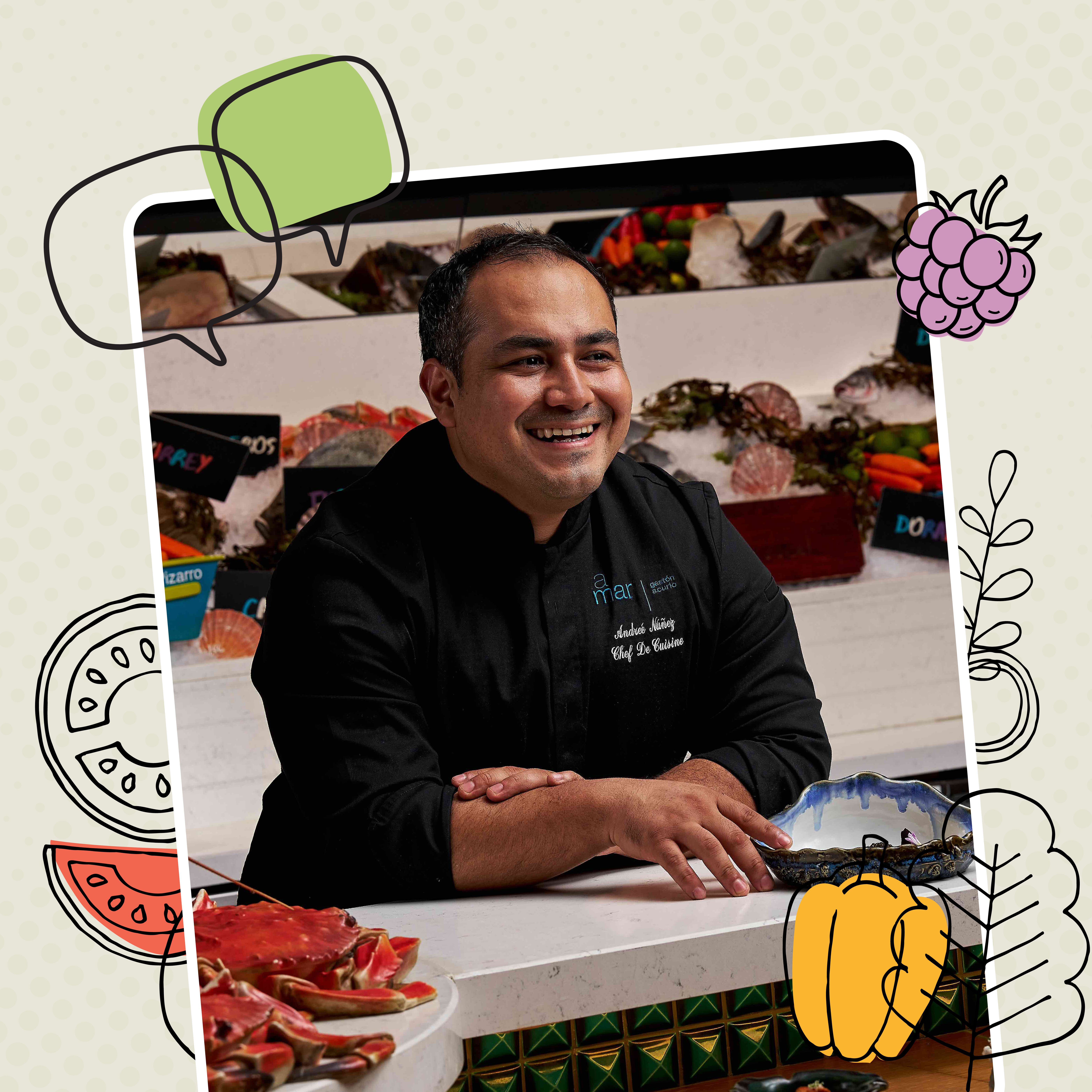 “I found my canvas in Dubai, the perfect place, the perfect spot, the perfect city,” with La Mar Dubai’s Chef Andreé Núñez