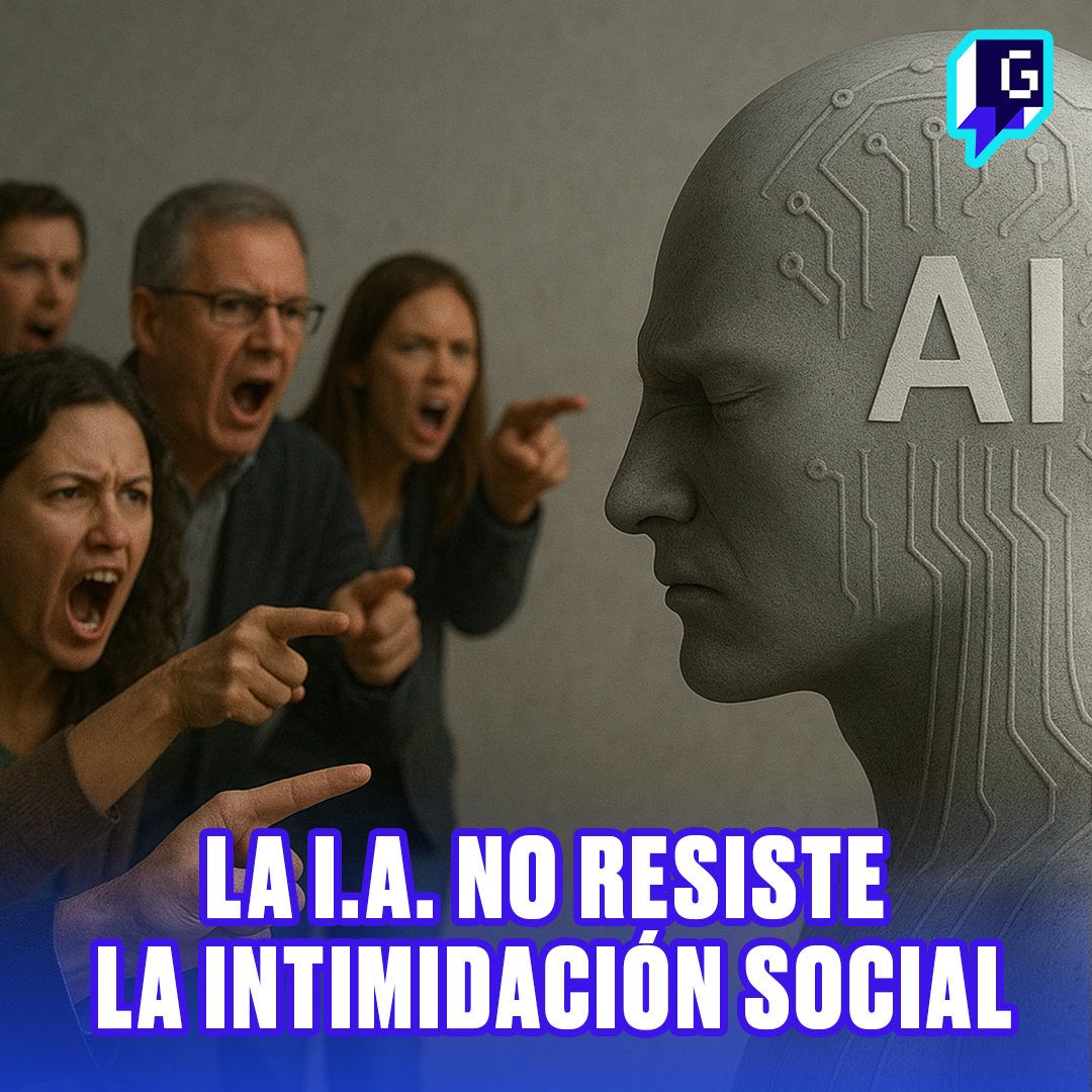 La IA no resiste la intimidación social