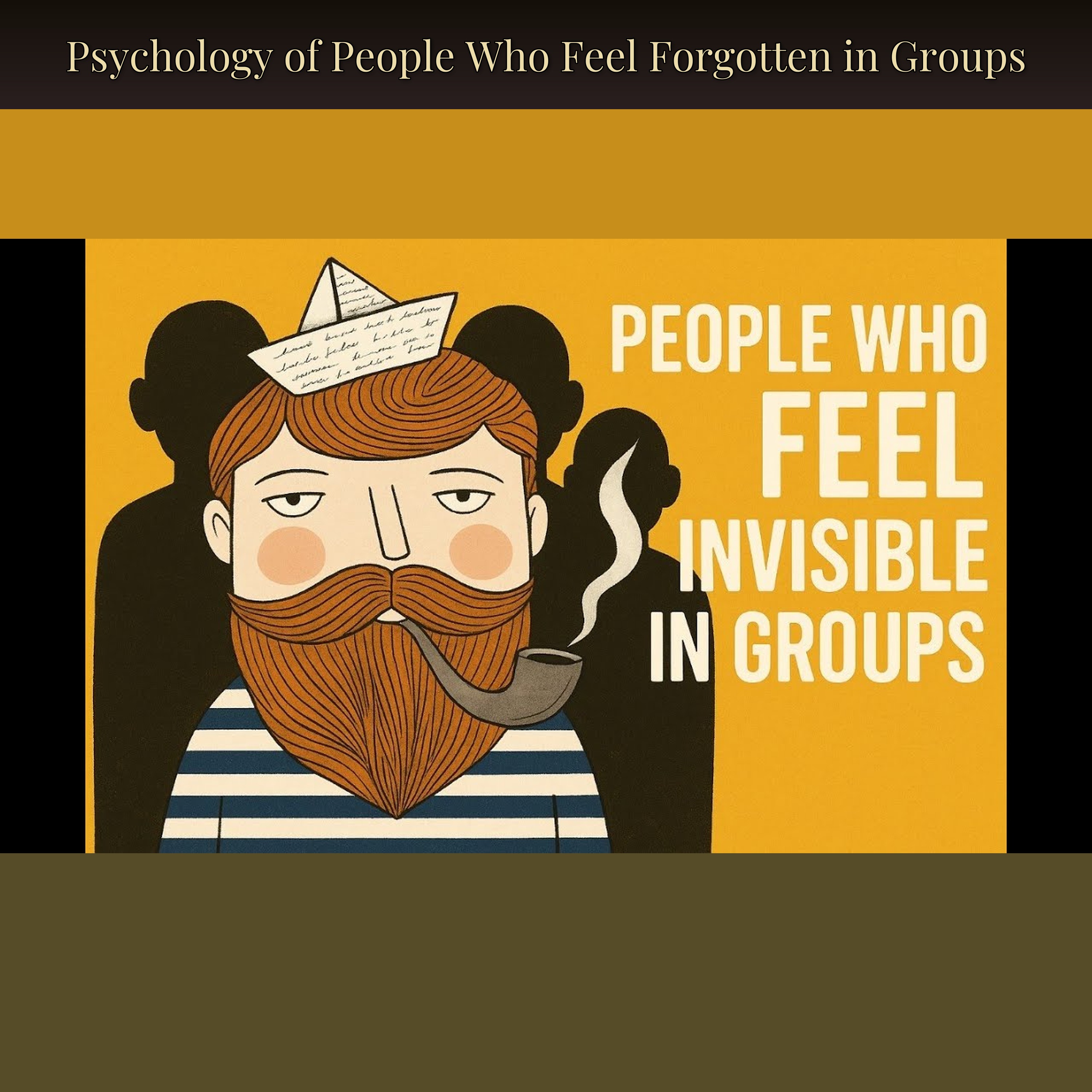 Psychology of People Who Feel Forgotten in Groups