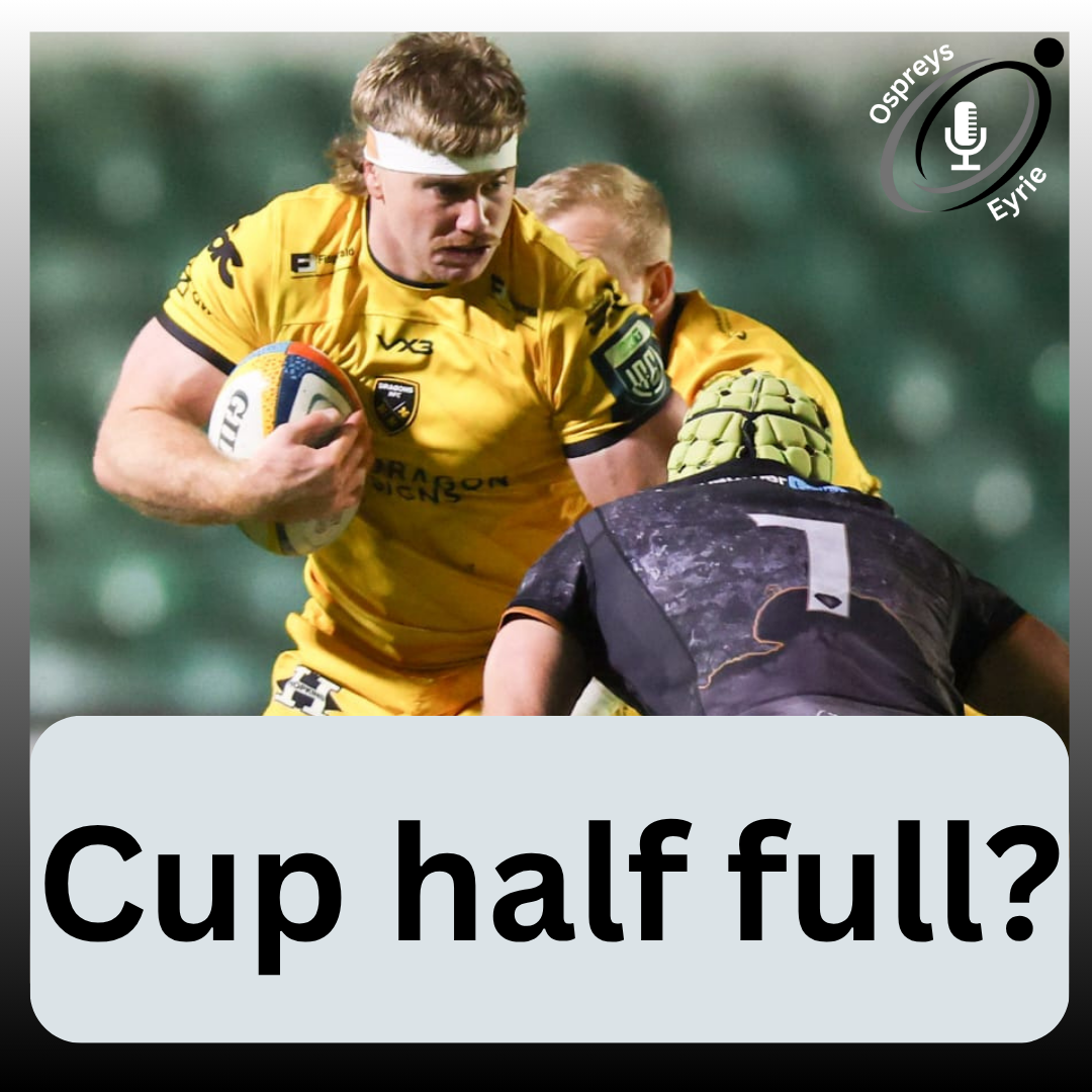 Cup half full or half empty?  (Or needs to be smaller?)