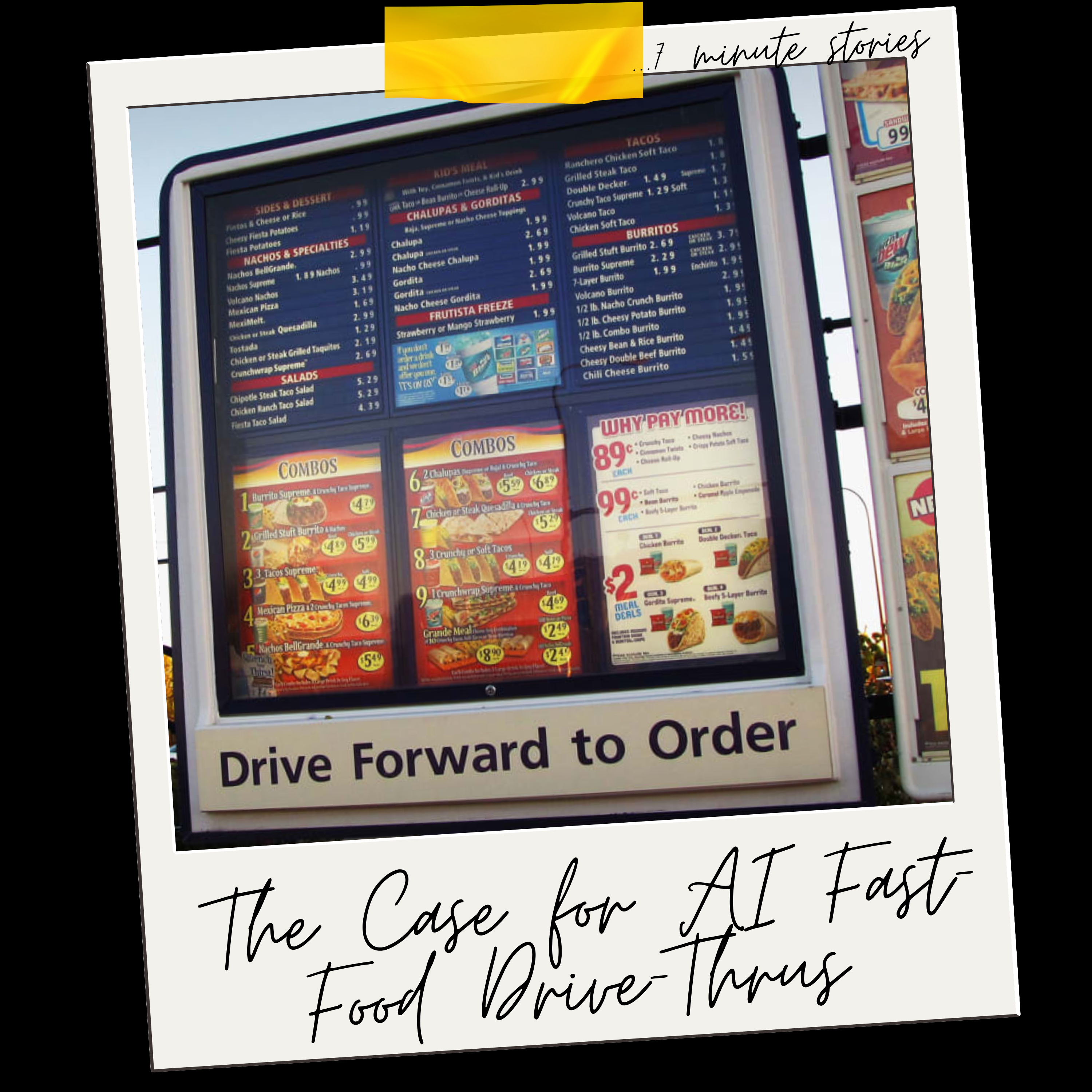 The Case for AI Fast-Food Drive-Thrus