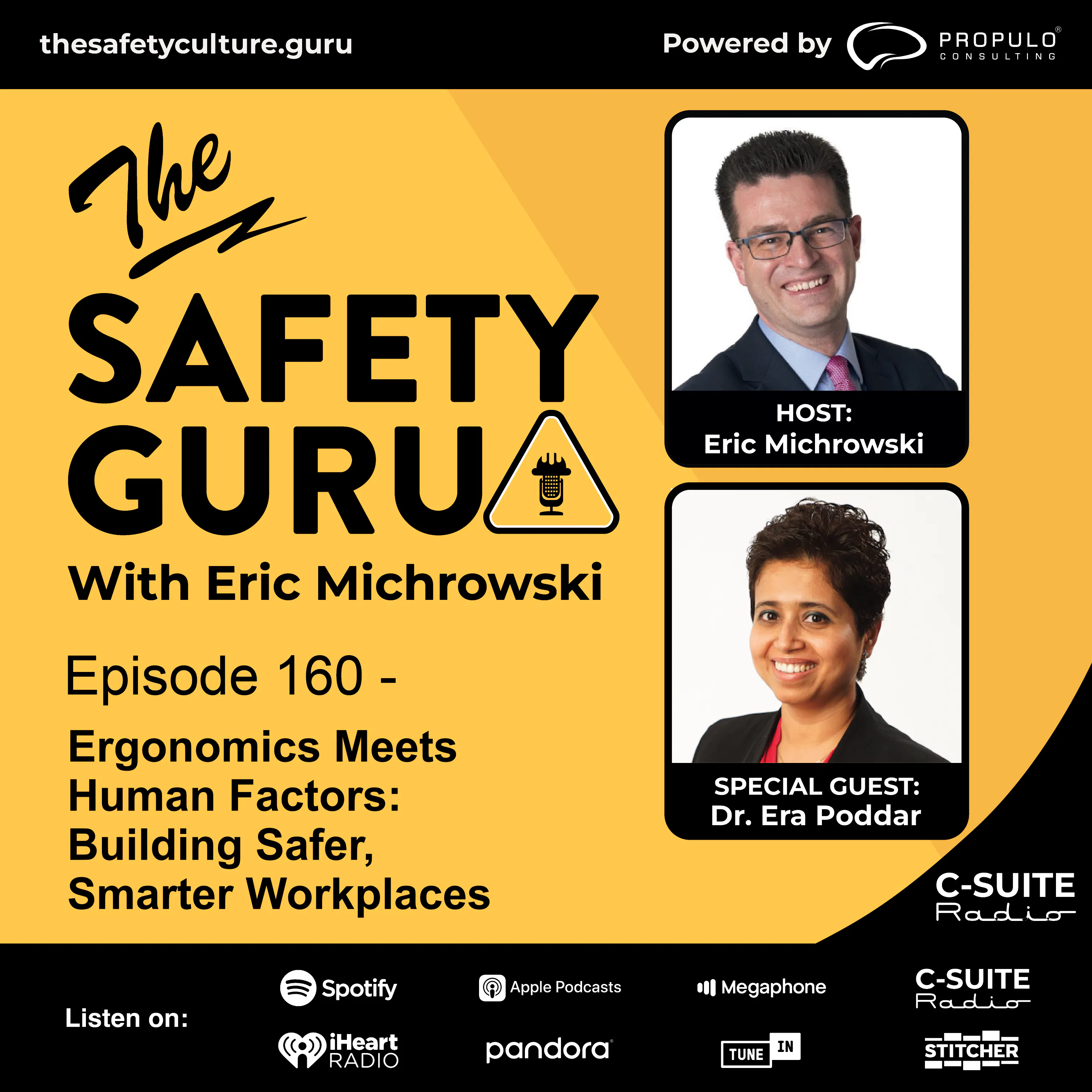 Episode 160 - Ergonomics Meets Human Factors: Building Safer, Smarter Workplaces with Dr. Era Poddar episode artwork