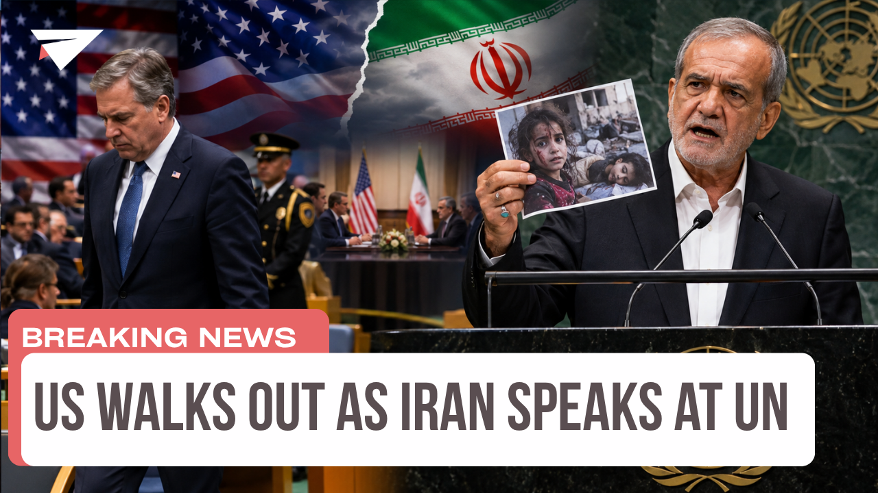 US Walks Out as Iran Speaks at UN, Breaking News