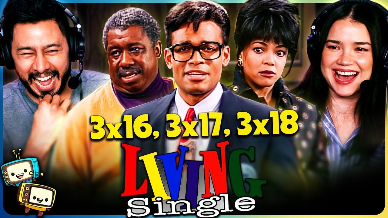 LIVING SINGLE (1995) 3x16, 3x17 & 3x18 REACTION! | First Time Watch | Queen Latifah w/ Jaby Koay episode artwork
