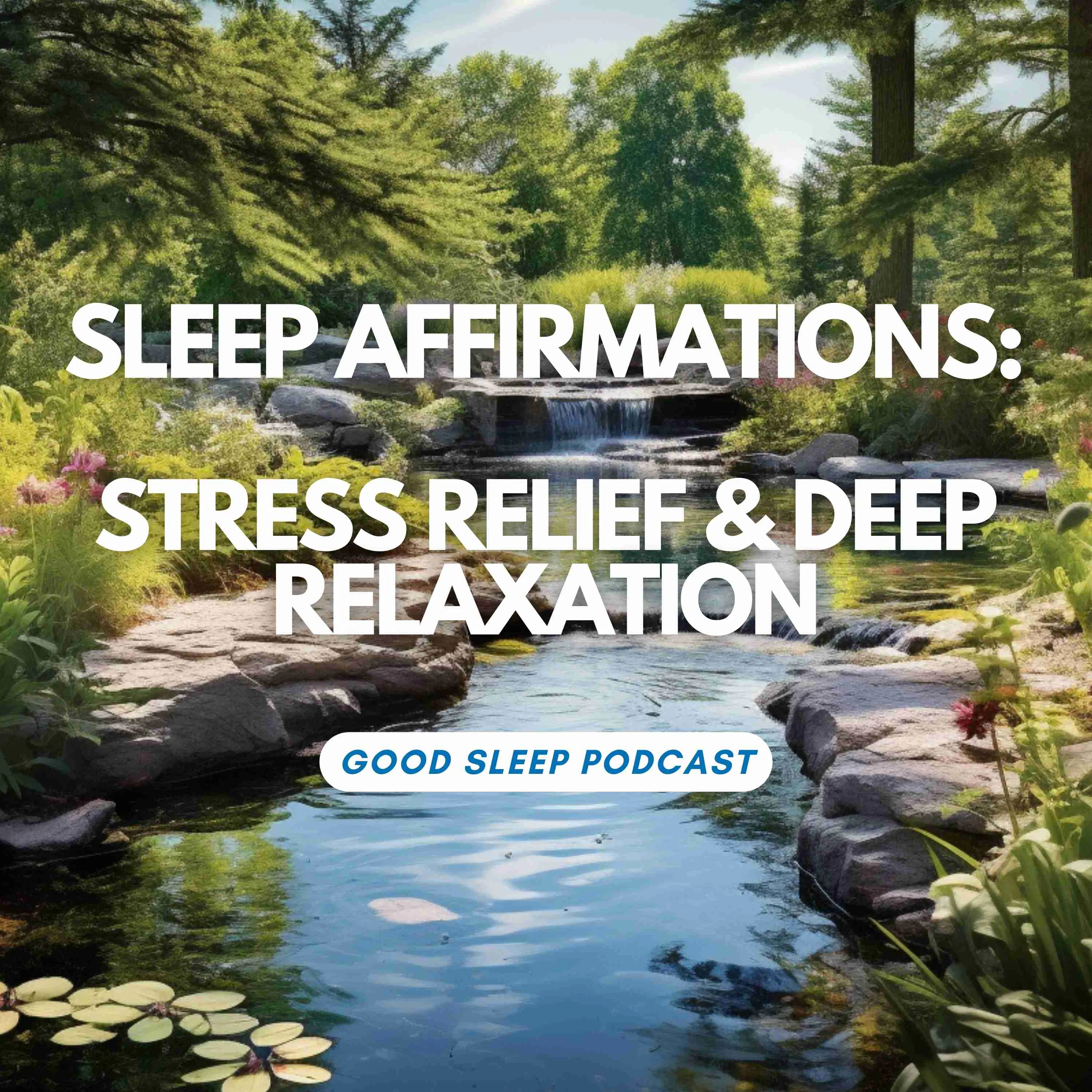 WITH MUSIC - Ultimate Stress Relief Sleep Meditation: Calming Affirmations for Rest