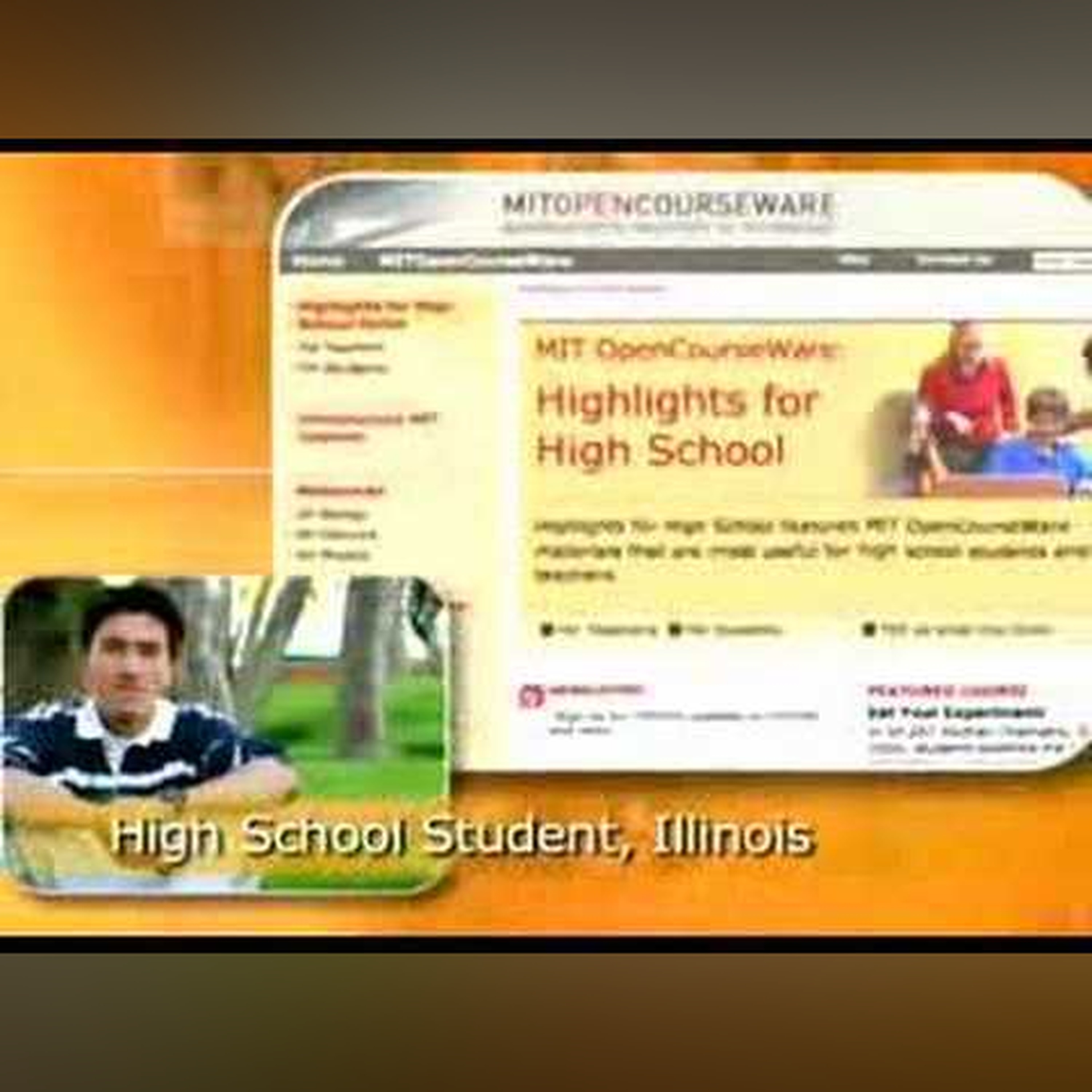 MIT OpenCourseWare: Highlights for High School launch video episode artwork