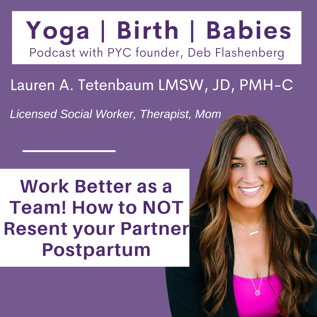 Work Better as a Team! How to NOT Resent your Partner Postpartum with Lauren A. Tetenbaum, LMSW, JD, PMH-C episode artwork
