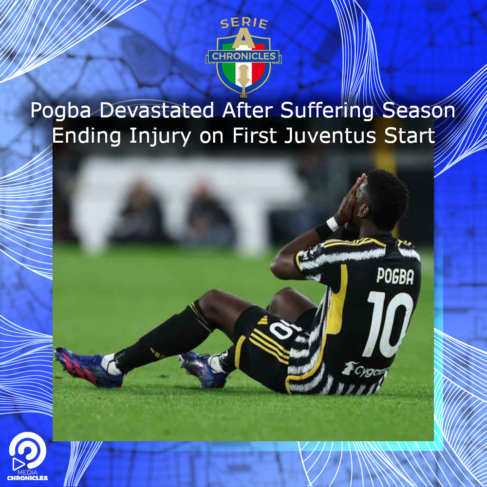 Pogba Devastated After Suffering Season Ending Injury on First Juventus Start