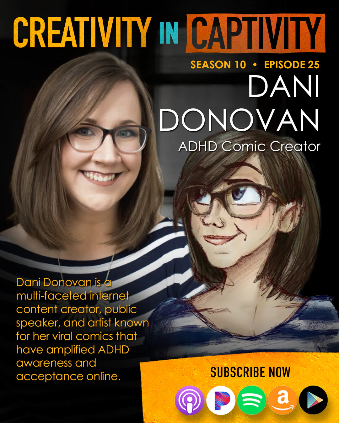 DANI DONOVAN: ADHD Comic Creator episode artwork