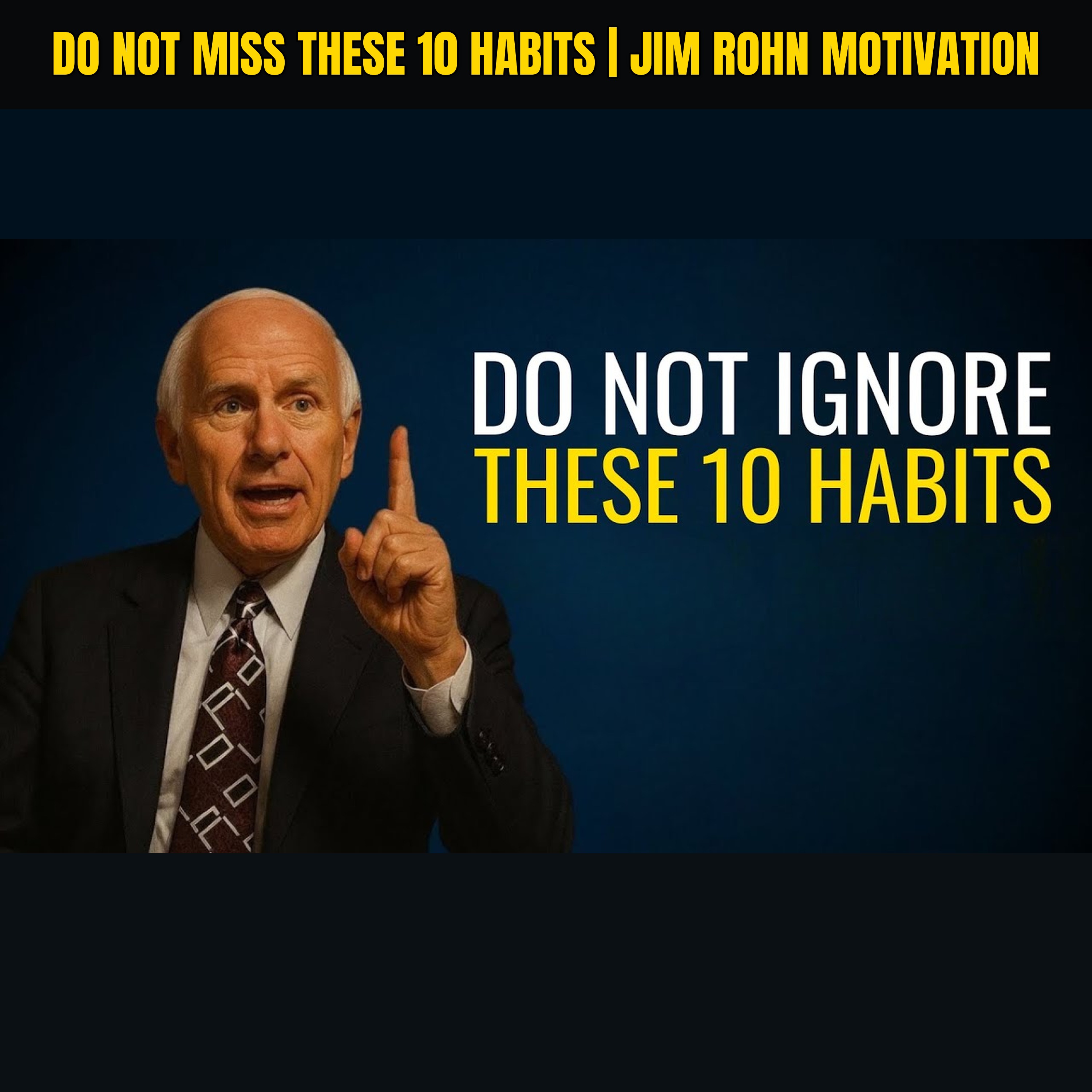 DO NOT Miss These 10 Habits | Jim Rohn Motivation