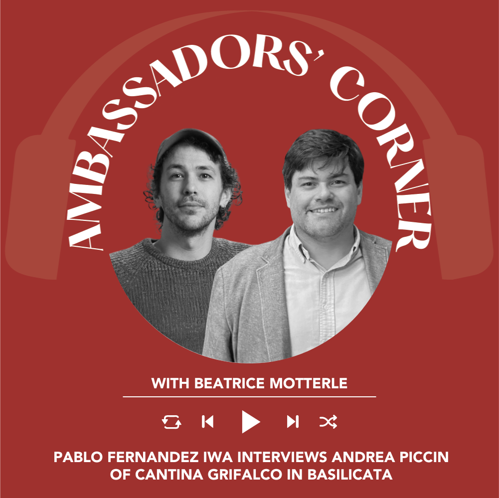 Pablo Fernandez IWA interviews Andrea Piccin of Cantina Grifalco in Basilicata | Clubhouse Ambassadors' Corner
