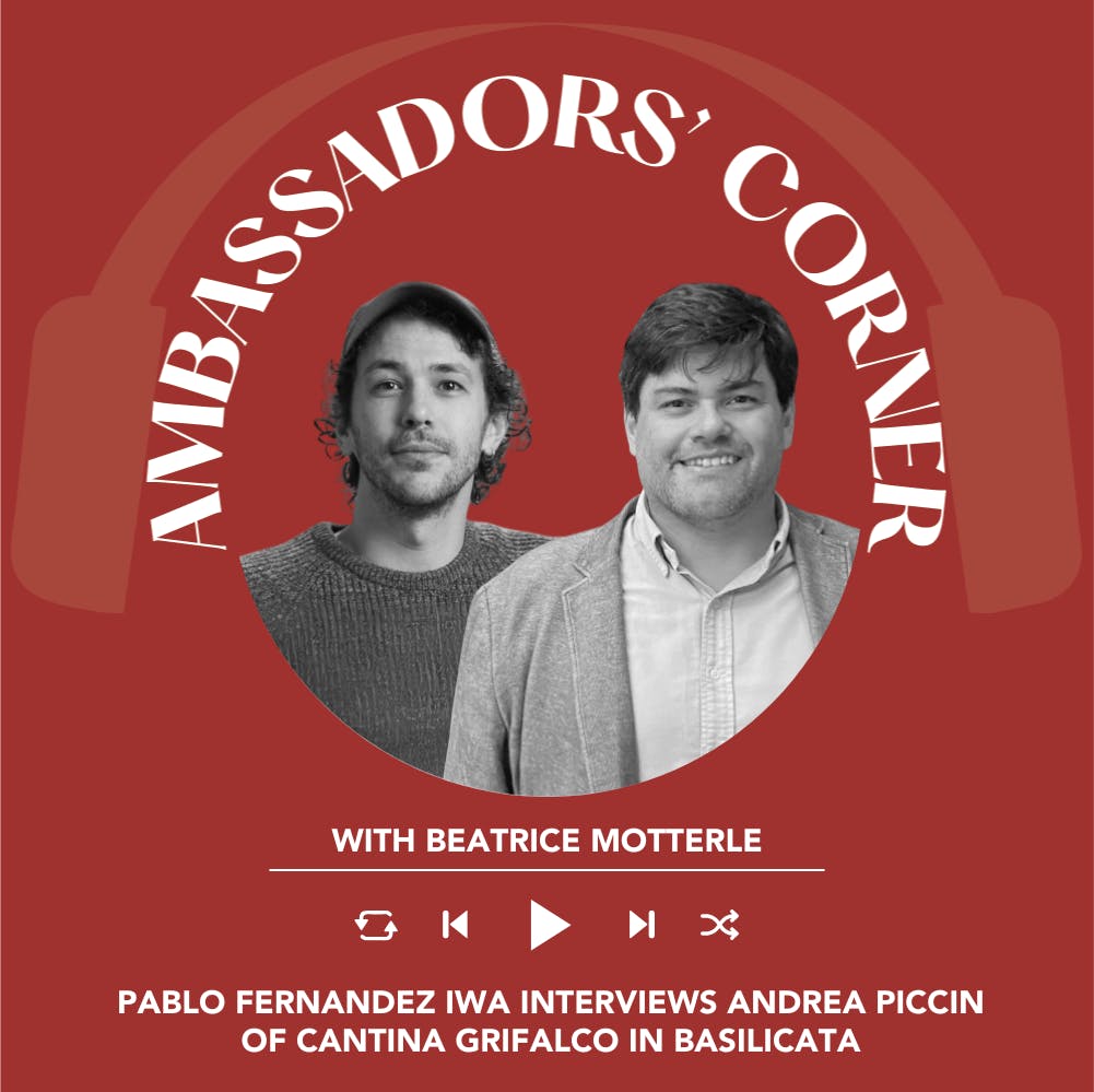 Ep. 2478 Pablo Fernandez IWA interviews Andrea Piccin of Cantina Grifalco in Basilicata | Clubhouse Ambassadors' Corner