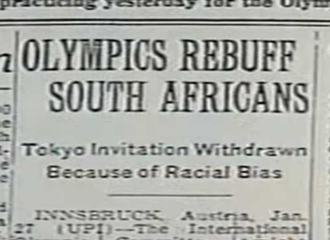 Apartheid and the Olympics