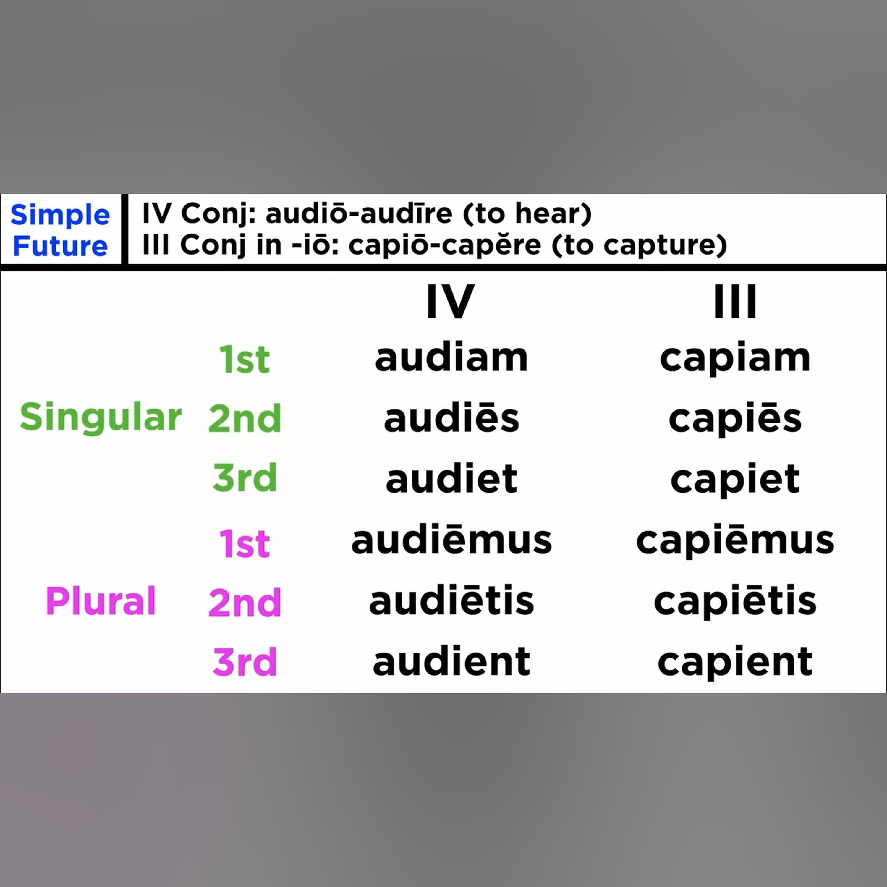 Future Tense for Fourth Conjugation Verbs in Latin episode artwork