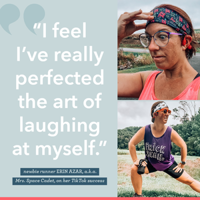 TikTok Celeb + Marathoner-in-Training Mrs. Space Cadet