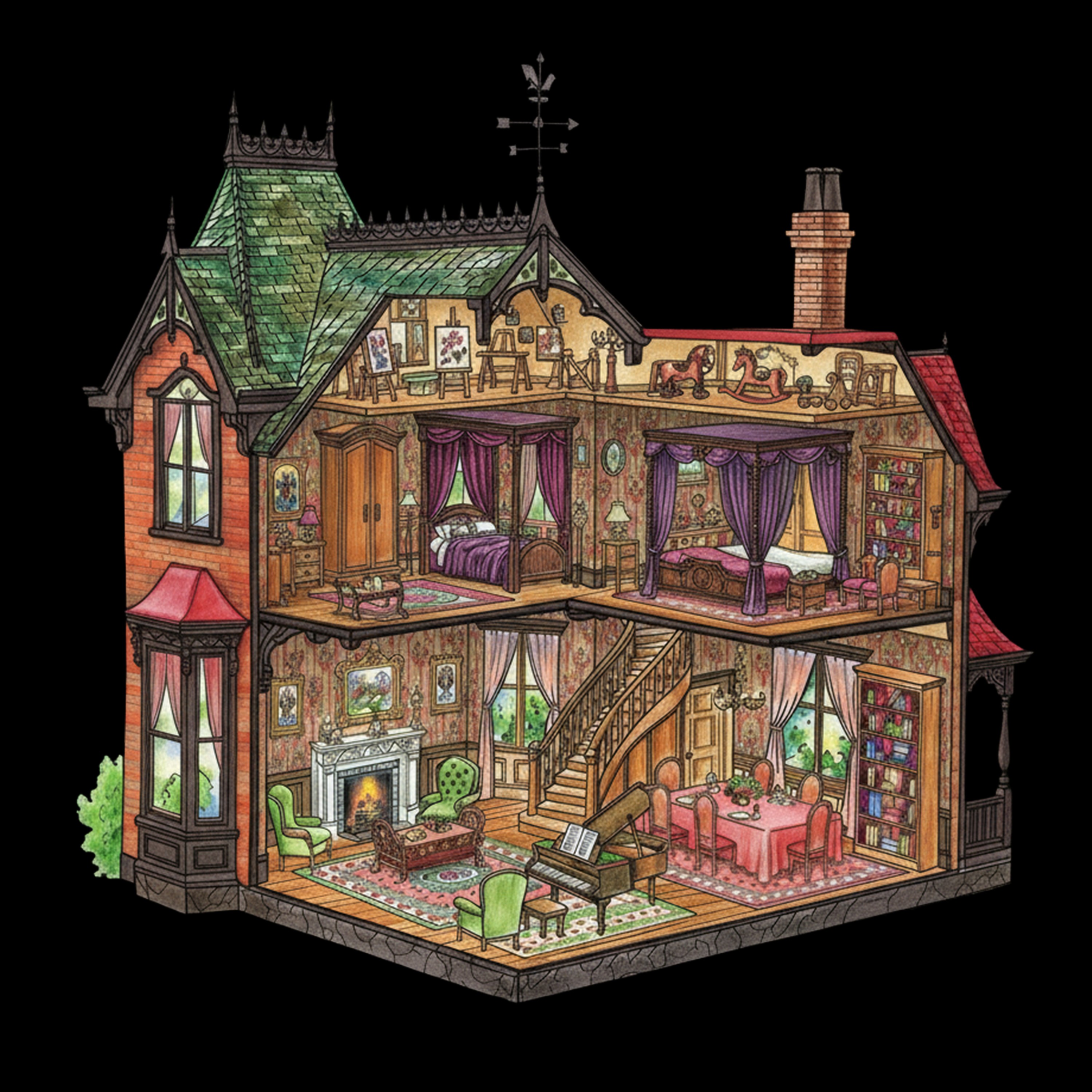 History of Rooms in Homes - Documentary and Sleepy Story